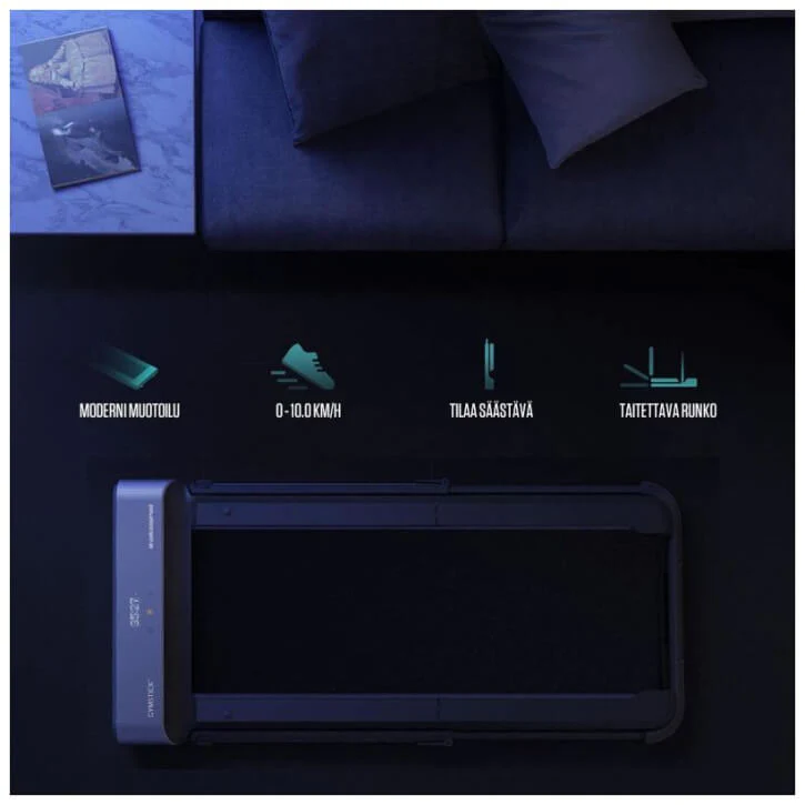 2025 Gymstick WalkingPad PRO løbebånd – 10 km/t. Sammenklappelig og ultrakompakt