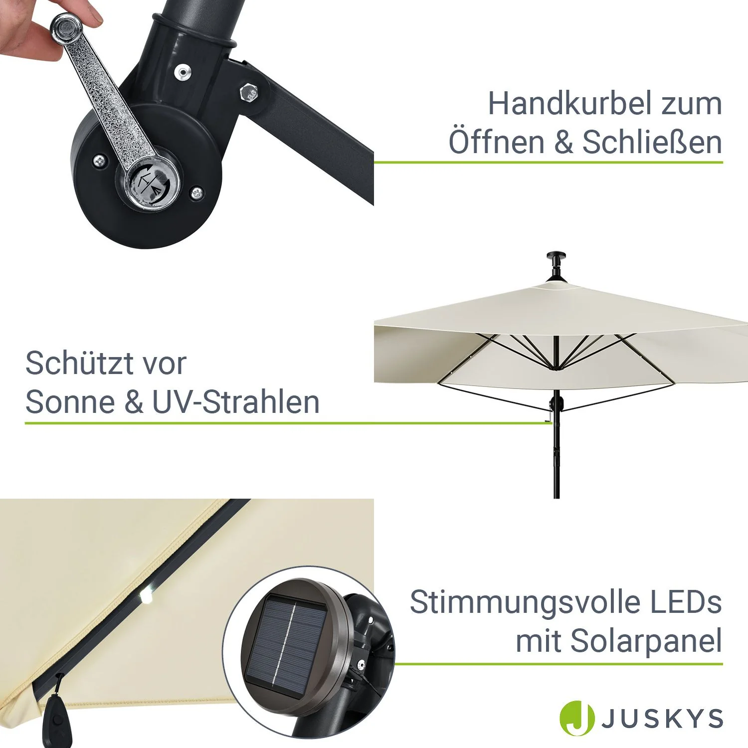 Parapluie LED excentrique 2025 Brésil