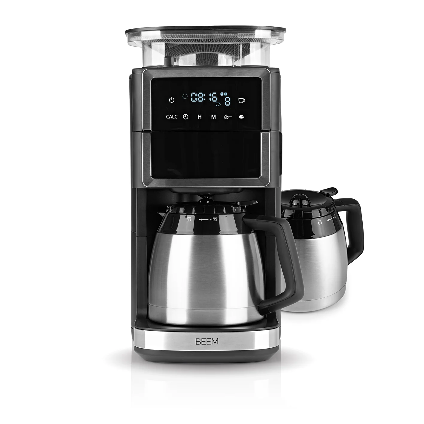 2025 BEEM FRESH-AROMA-PERFECT III – Filterkaffemaskine med kværn – 2 termokande