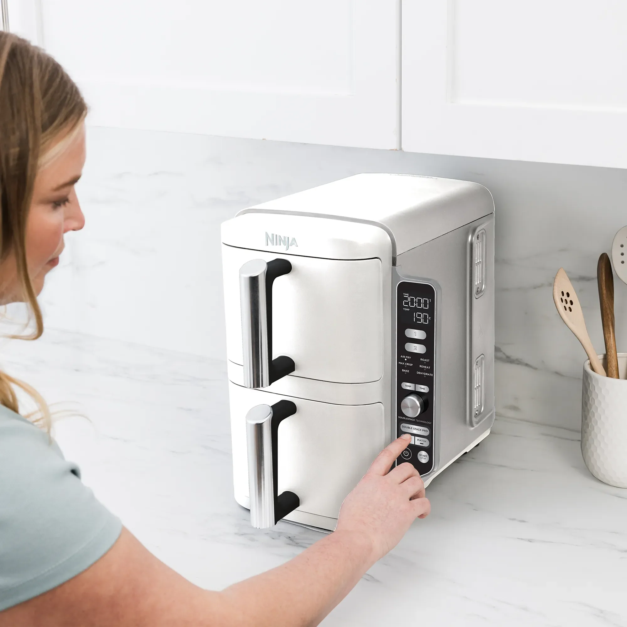 2025 Ninja DoubleStack™ XXXL 9,5L airfryer med 2 skuffer