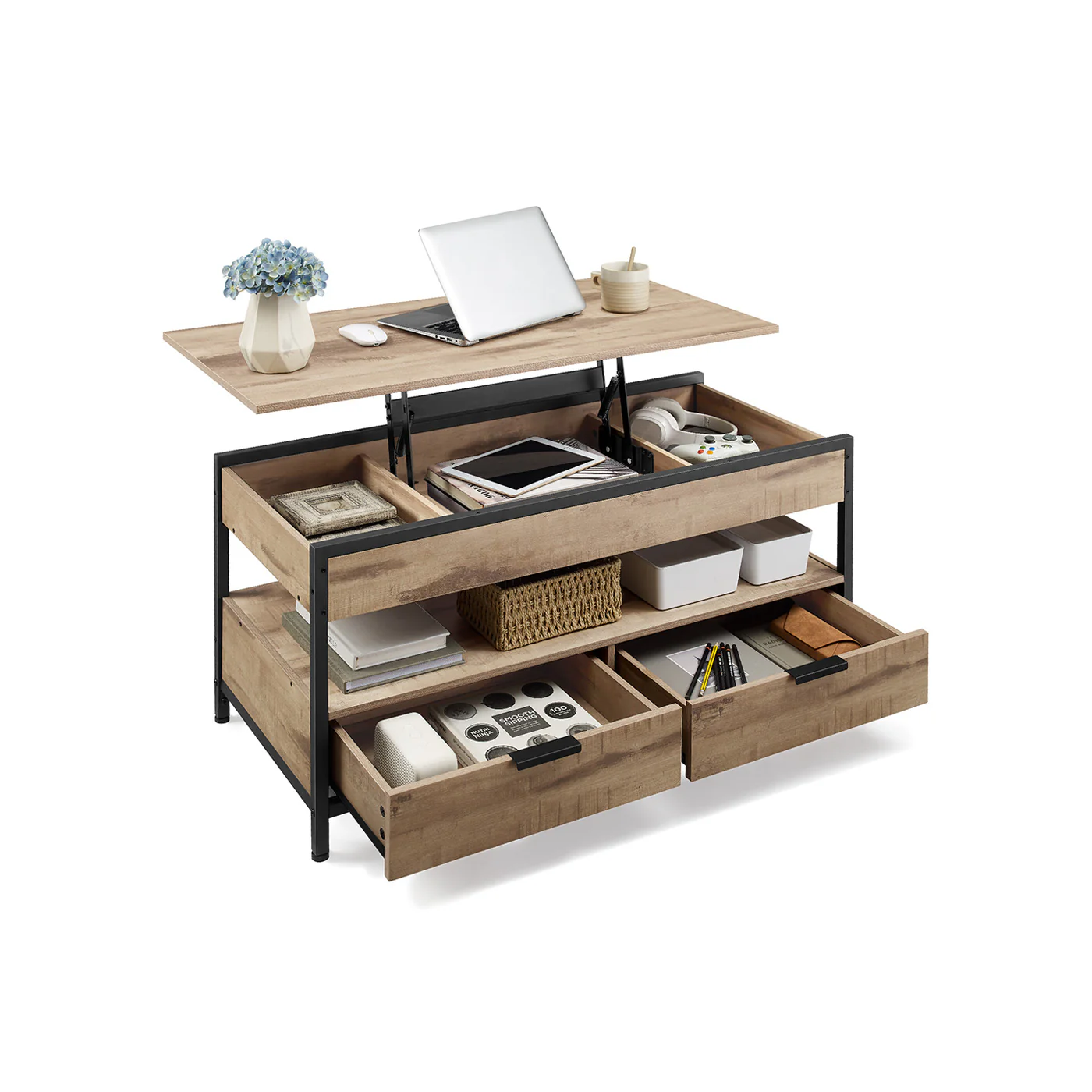 VASAGLE sofabord med løftefunktion