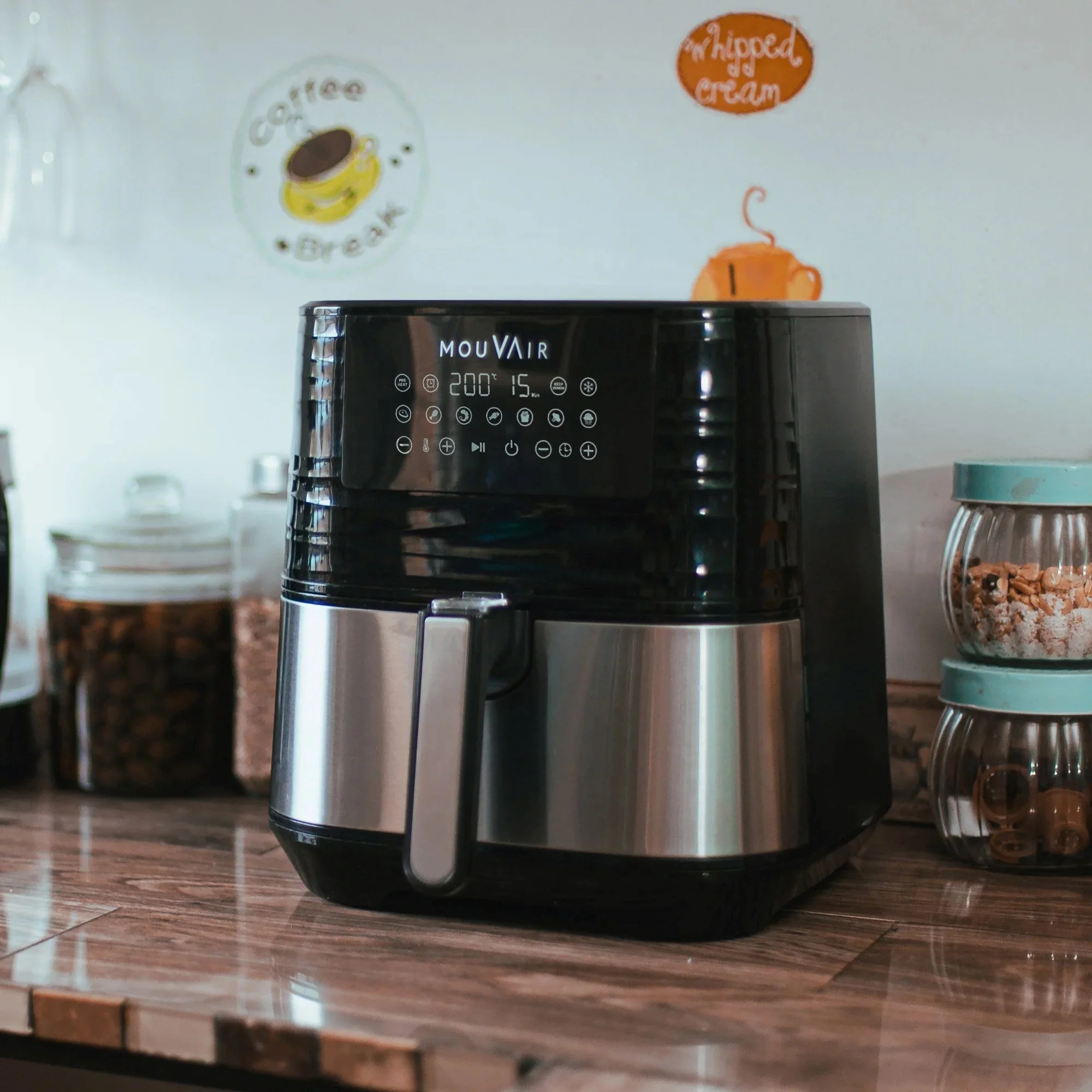 Friteuse à air Gourmet 5,5 L + Livre de recettes Mouvair (2025)