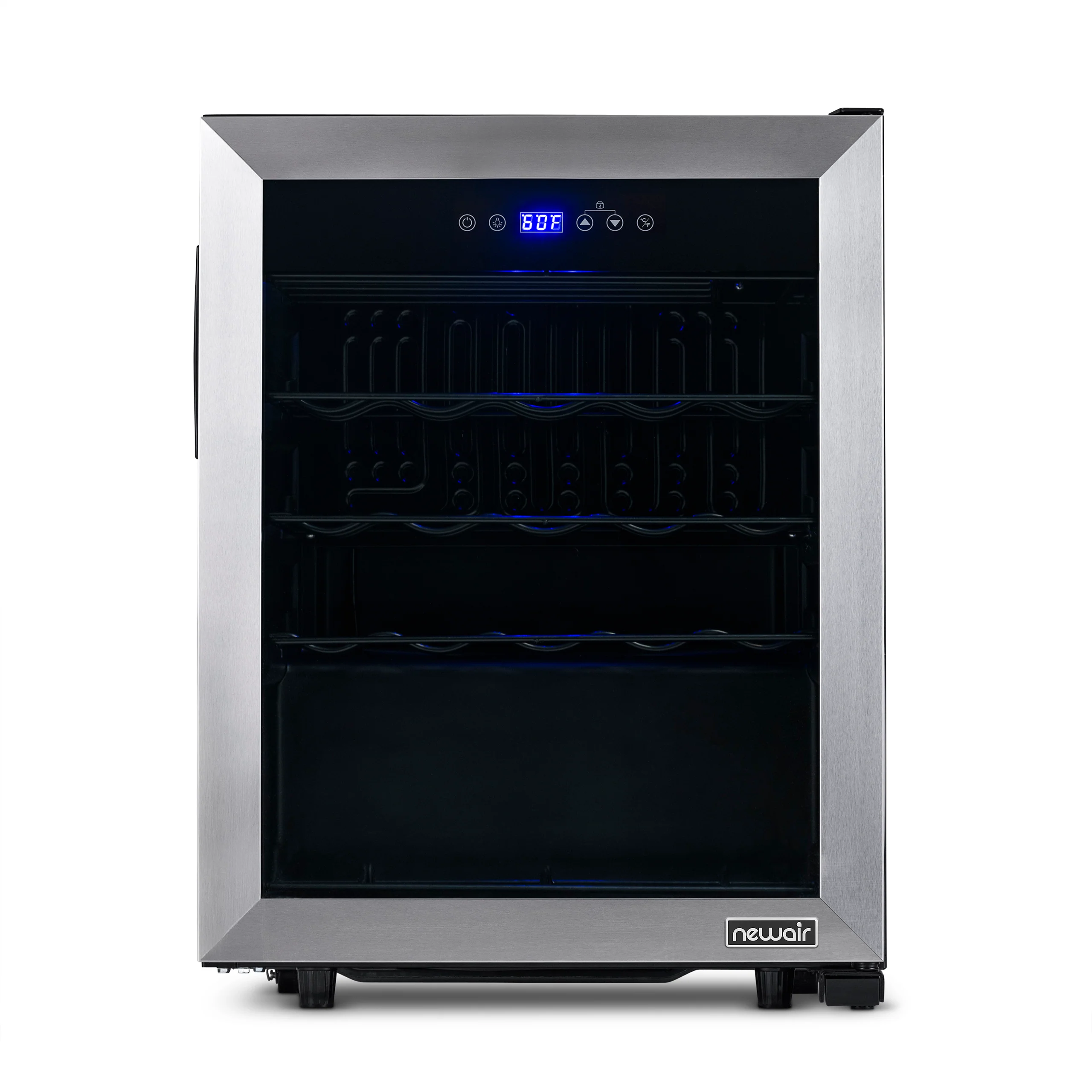 2025 Newair® Fritstående vinkøleskab i rustfrit stål – 23 flasker – 18,9