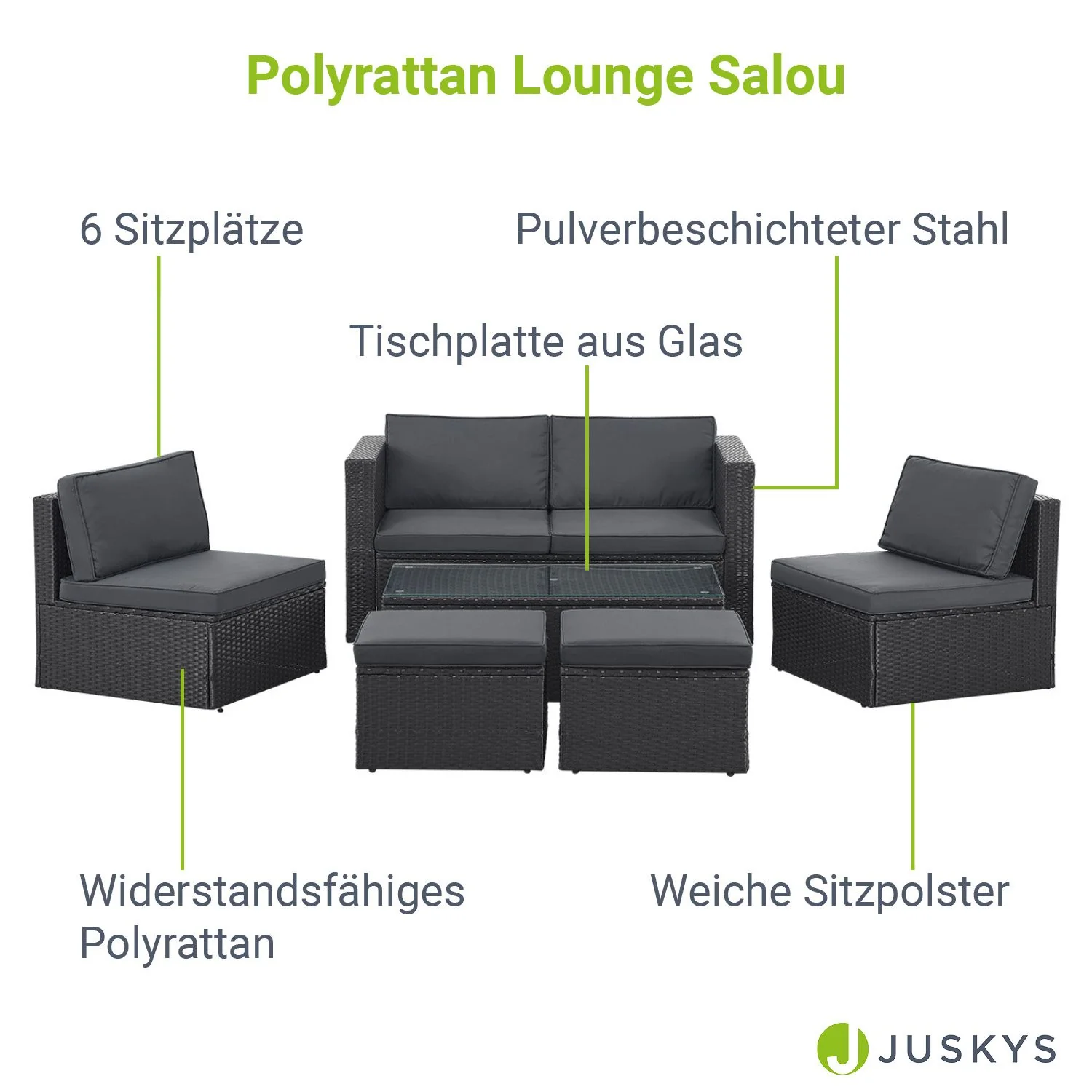 Ensemble de jardin Salou en polyrotin 2025