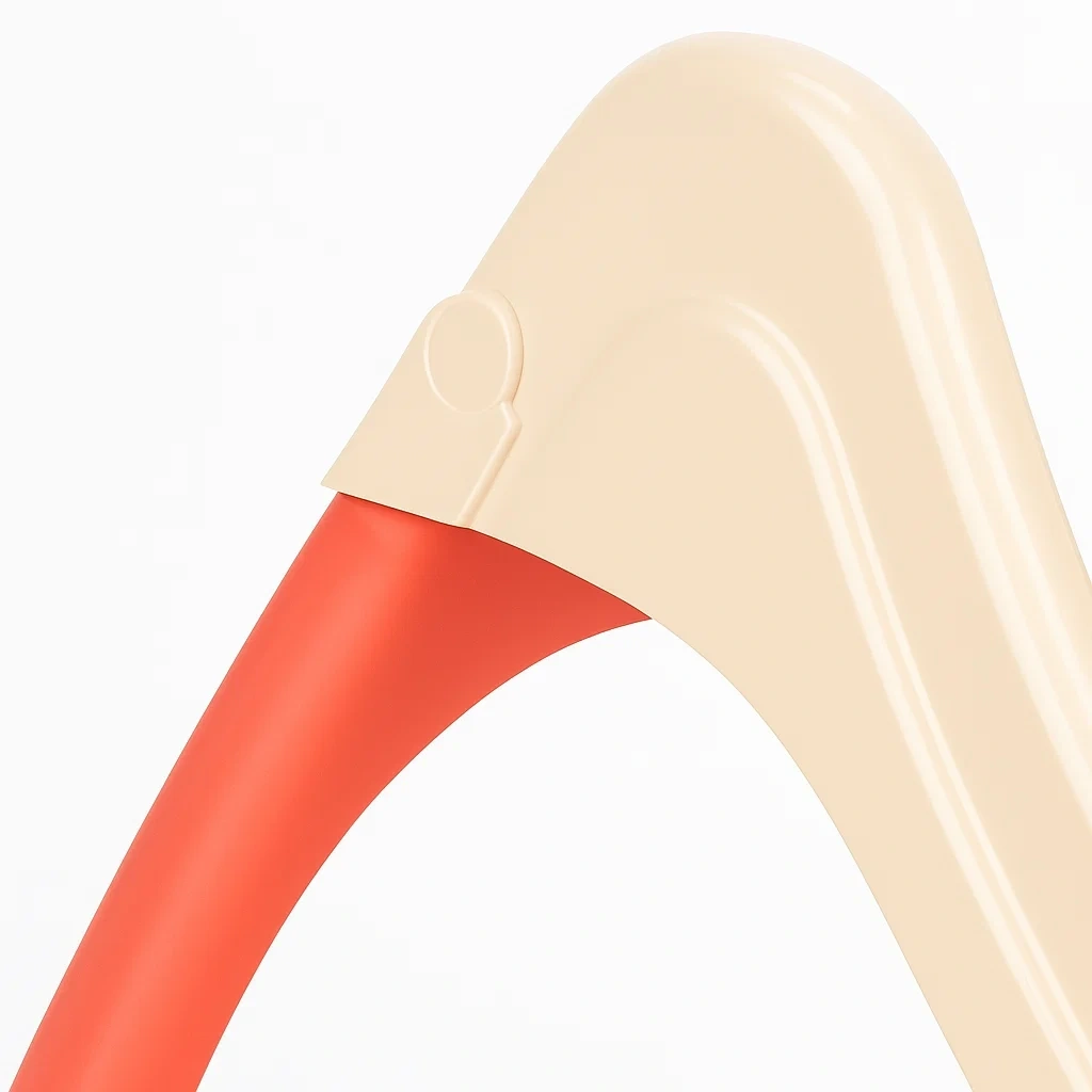 Toboggan beige/rouge 145x40x75 cm, pliable, convient aux enfants de 2 à 5 ans - ekcrNnKt73Dx