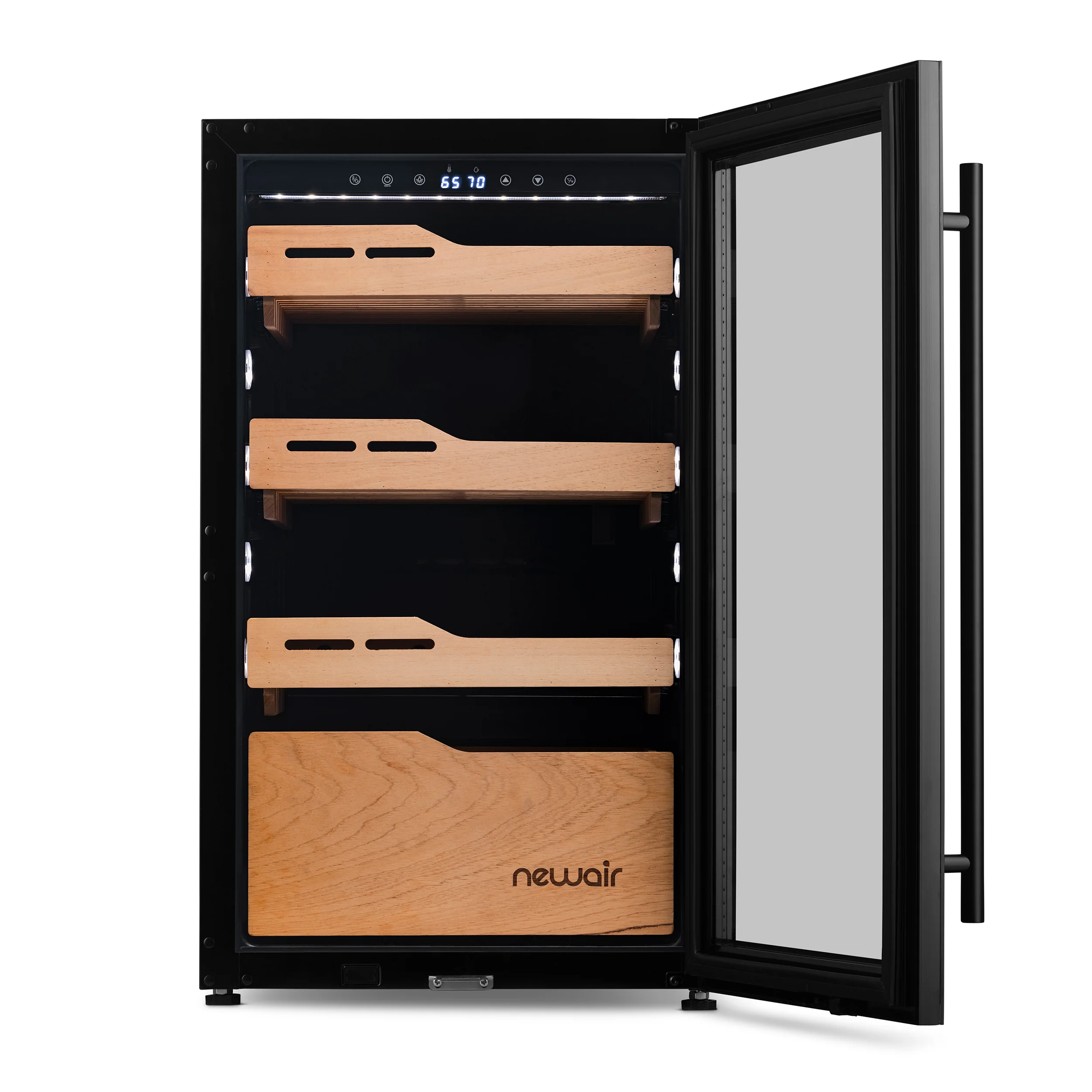 2025 Newair® Elektrisk Cigar Humidor – Stor Kapacitet