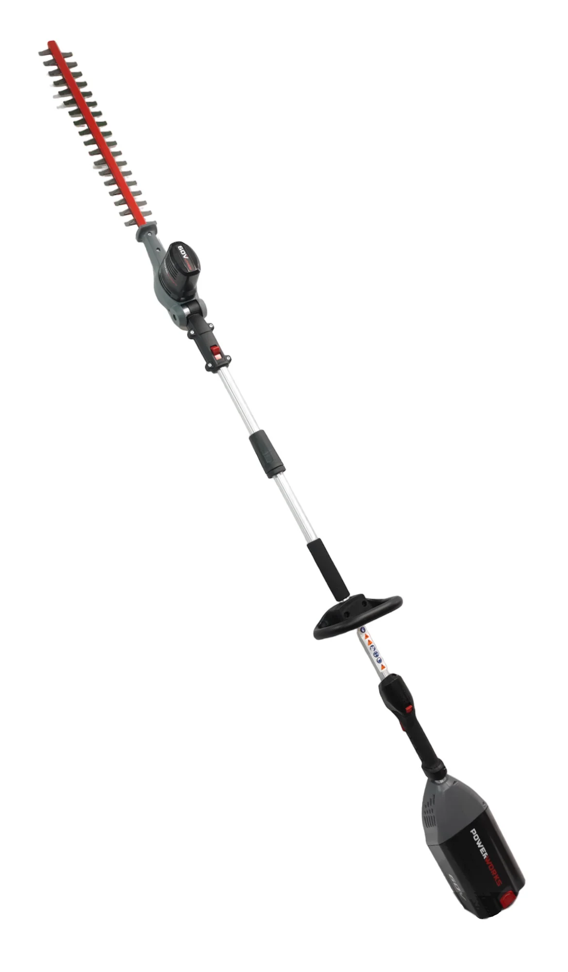 Taille-haie sur perche Powerworks P60PHT 2025, sans batterie ni chargeur