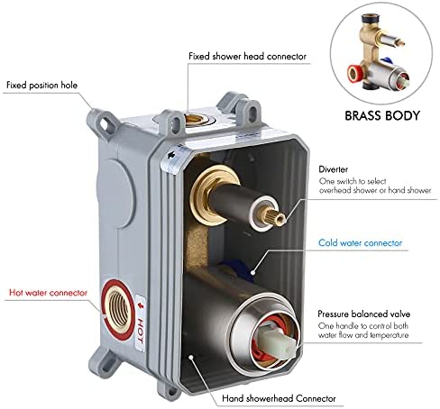 KES Duschsystem mit 12-Zoll-Regenduschkopf