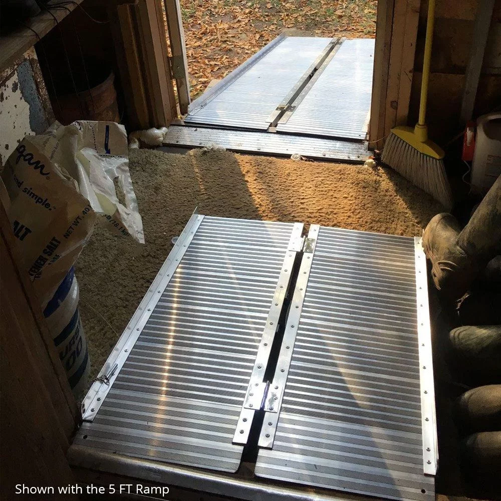 2025 Titan Ramps 1,2 m simpel foldbar kørestolsrampe – 270 kg lastekapacitet