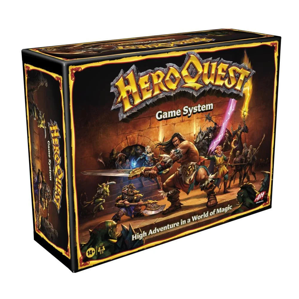 Avalon Hill HeroQuest Brettspiel, Miniaturen-Dungeon-Abenteuer-Fantasyspiel, für 2-5 Spieler ab 14 Jahren