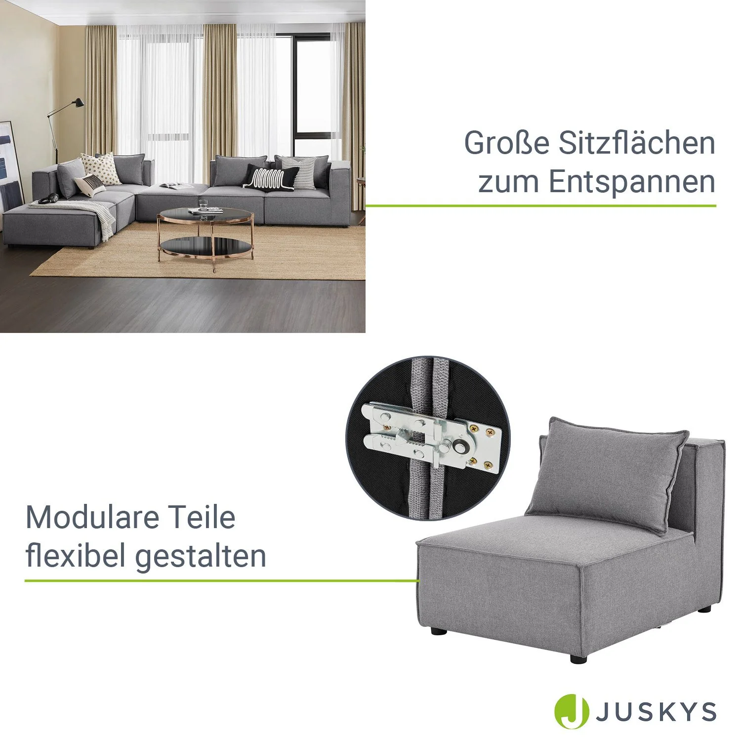 Canapé modulaire Domas XXL 2025 – salon modulaire