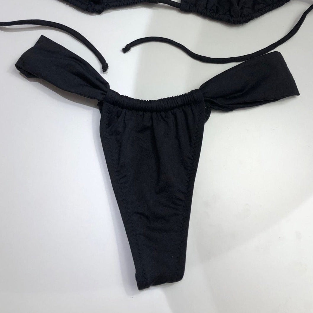 Arenas Ruched Bikini Bottoms | Available in Tie Side Cheeky Bikini Bottoms or Ruched Thong Bikini Bottoms
