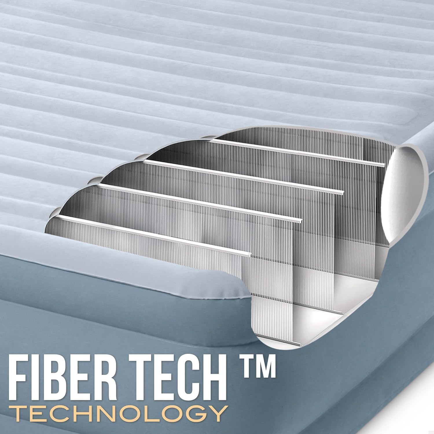 Intex 64428Np – Ultraweiche aufblasbare Matratze für 2 Personen mit Fiber-Tech