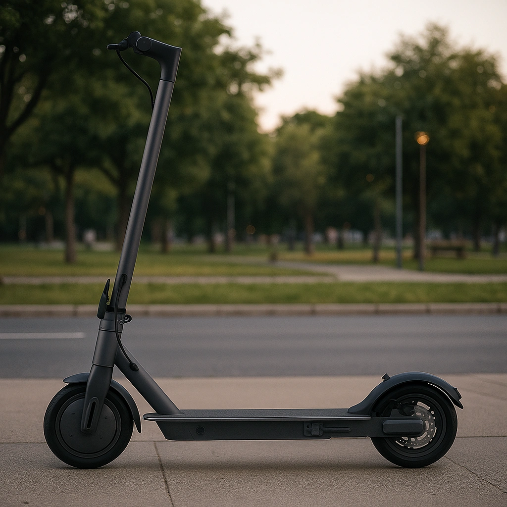 Trottinette enfant, grise, cadre en métal, convient aux adultes et aux adolescents