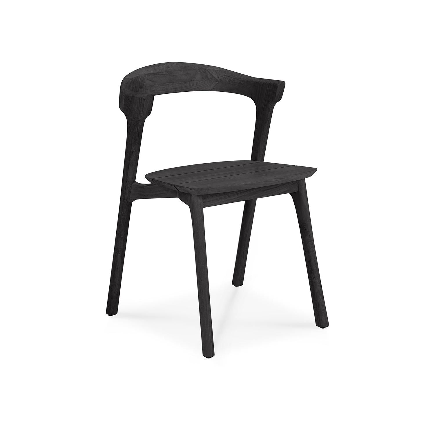 Silla de comedor para exterior Bok - Teca negra