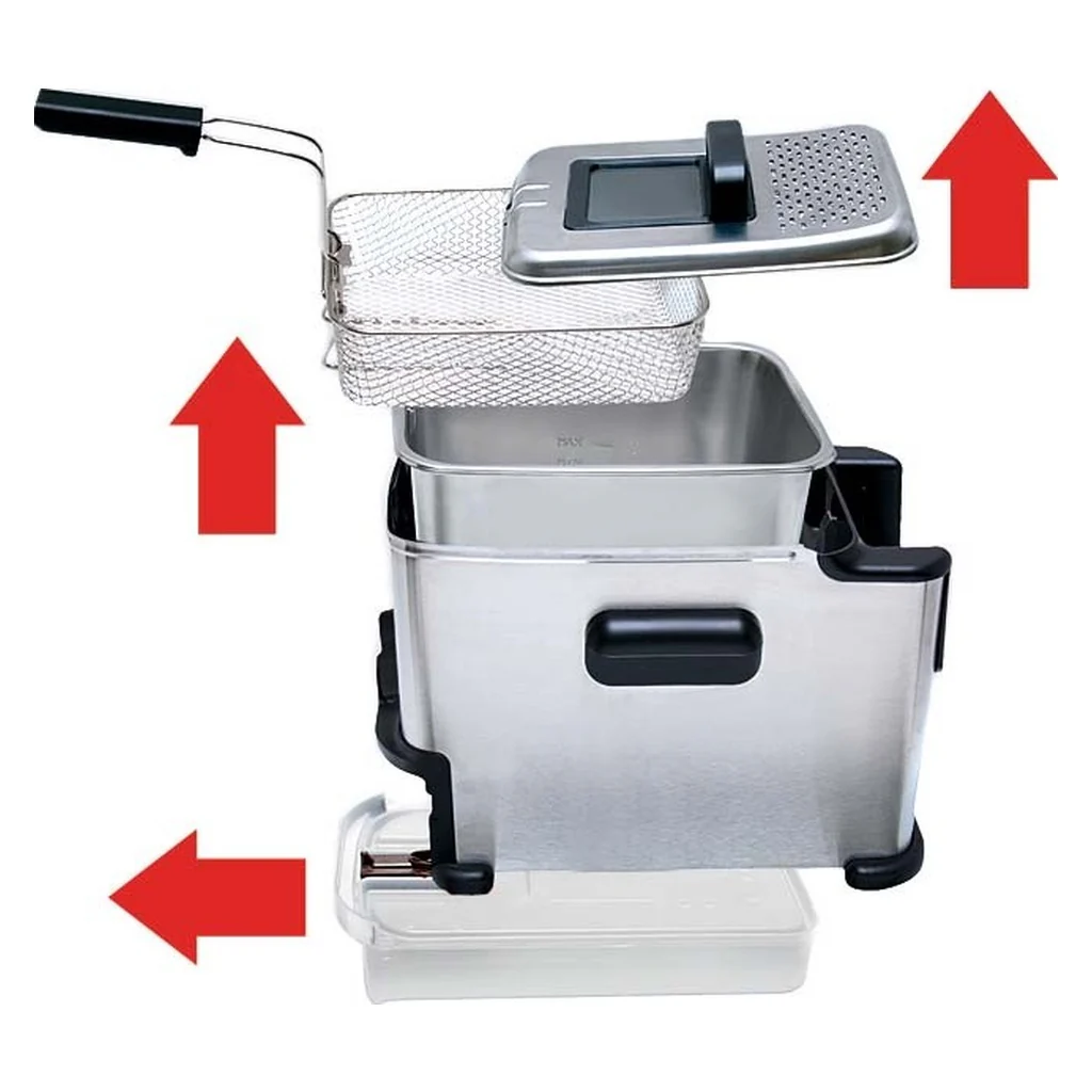 2025 Tefal Oleoclean Compact FR7016 Edelstahlfritteuse