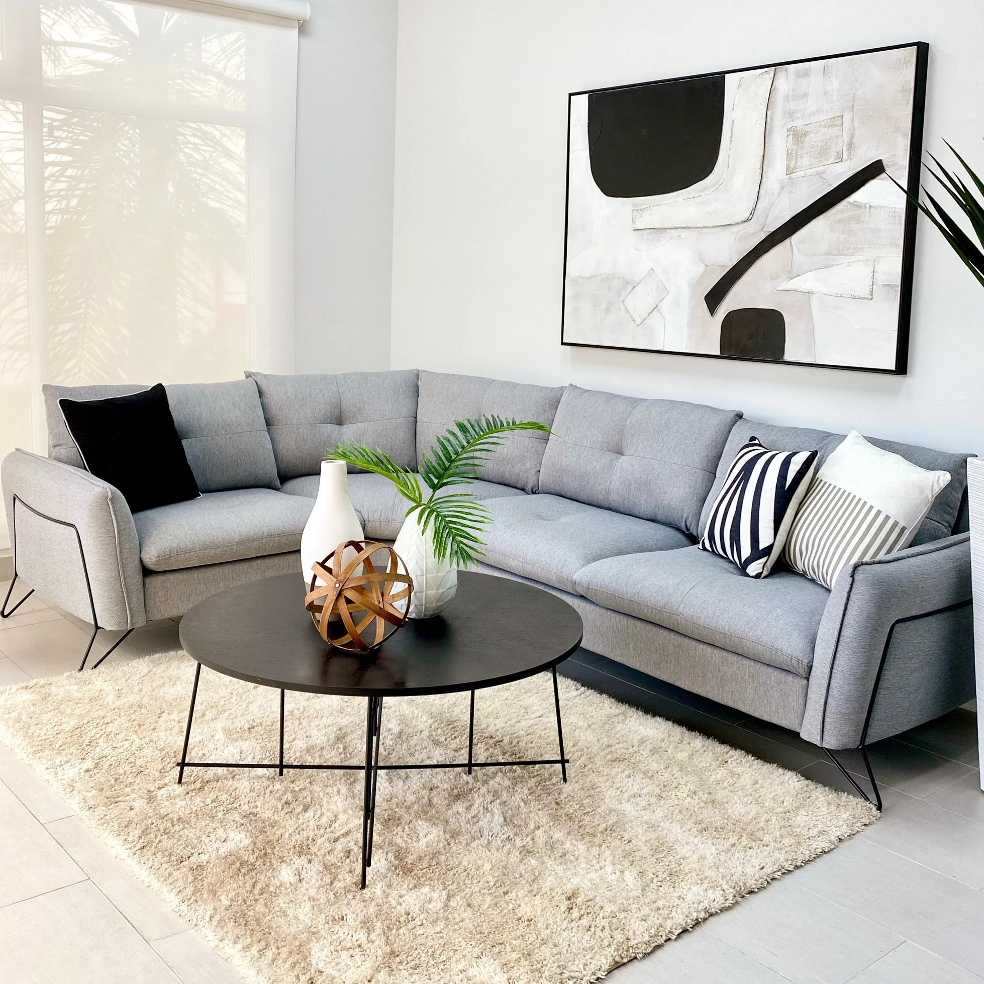 Cami Gray Ecksofa, linke Seite