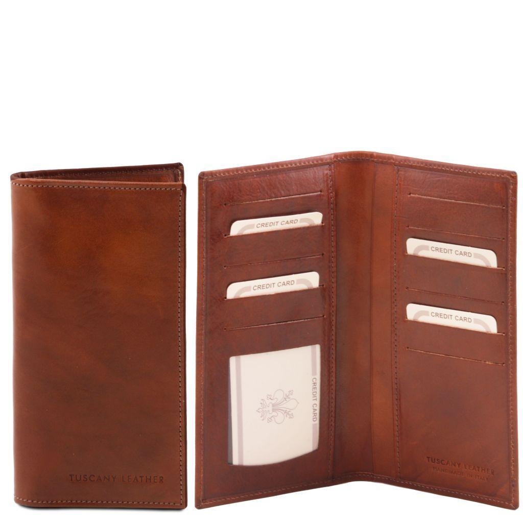 Exclusive leather 2 fold vertical wallet | TL140784