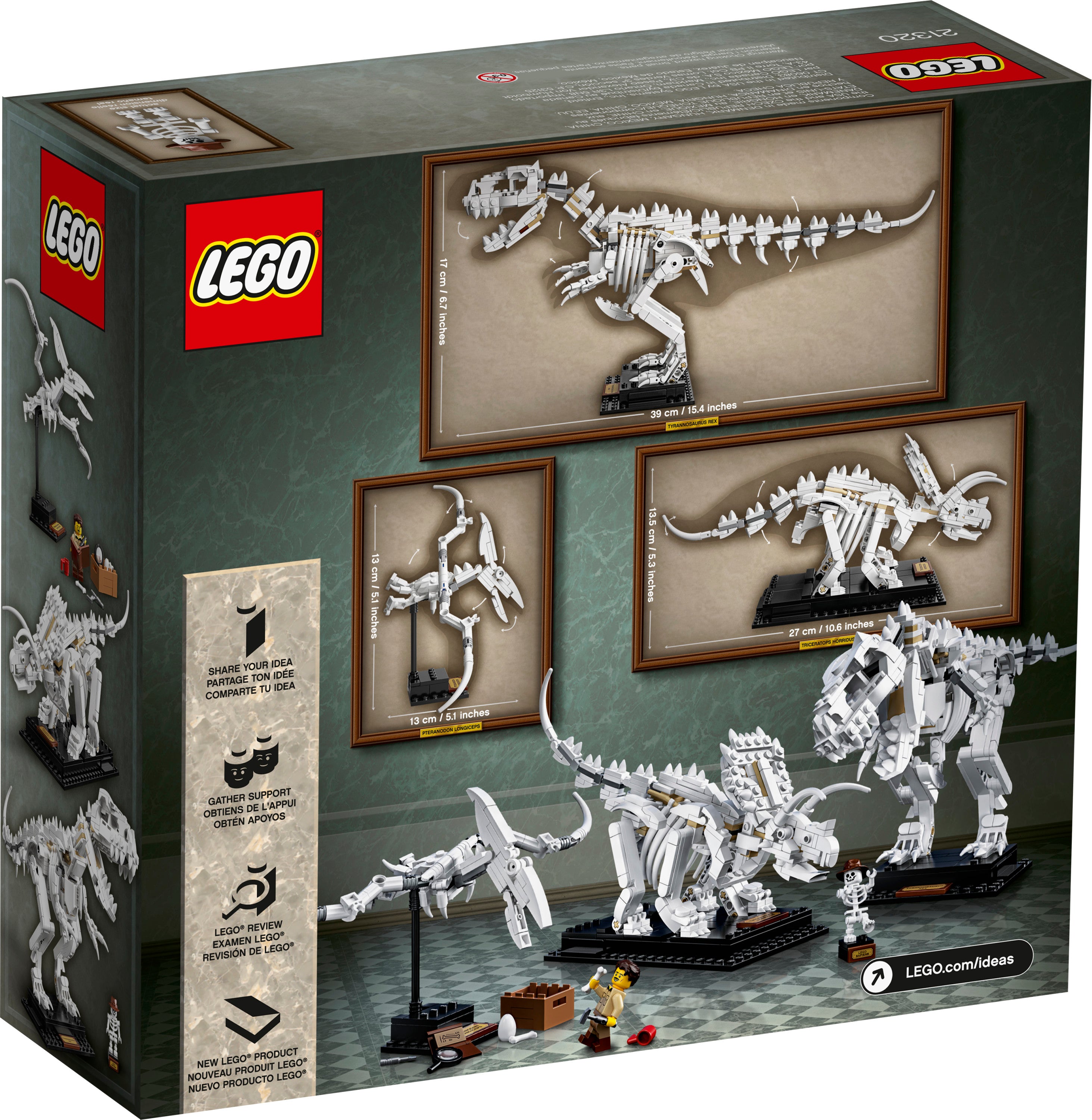 LEGO Ideas 21320 Dinosaurierfossilien – Bauset (910 Teile)