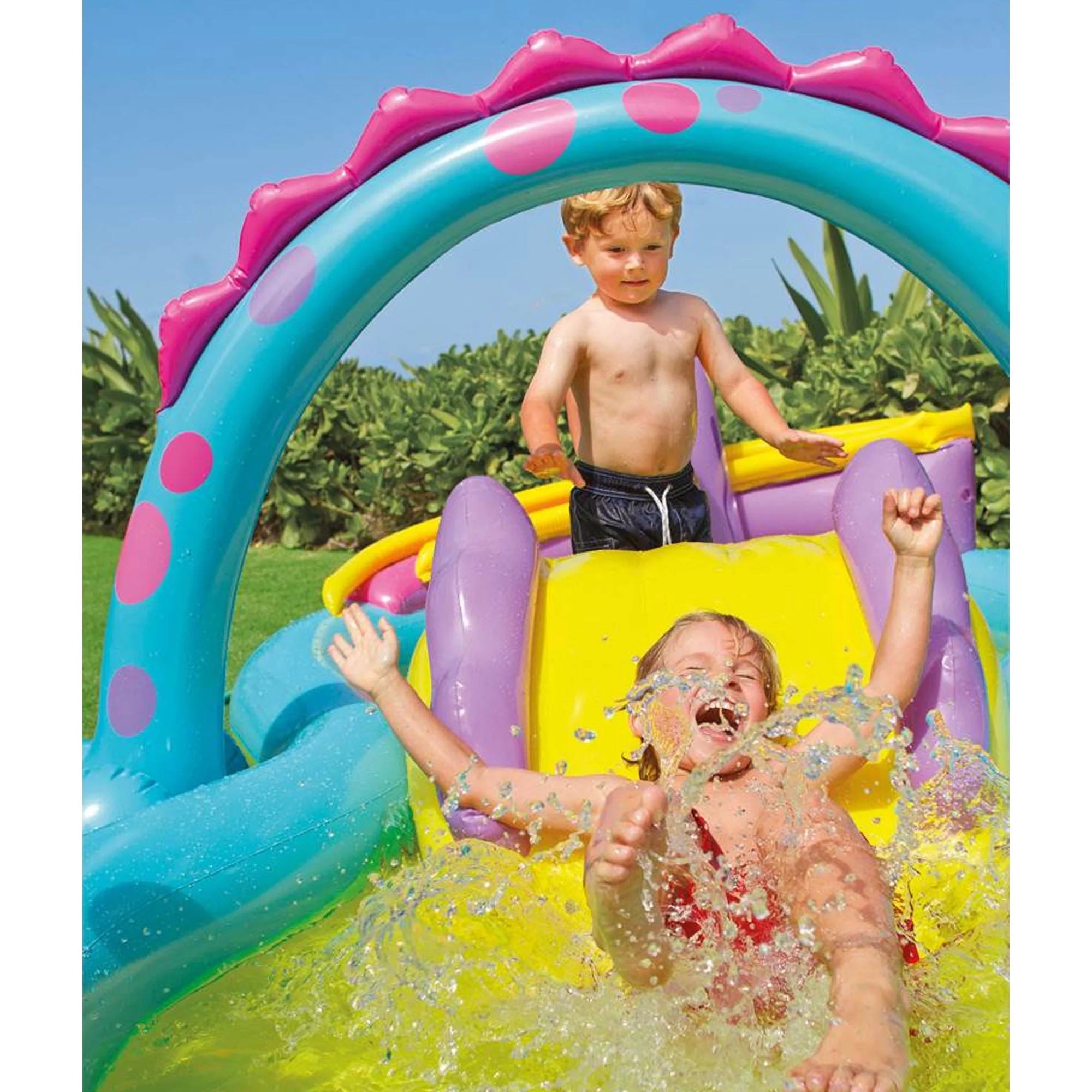 Piscine gonflable pour enfants Intex Dinoland et piscine gonflable pour enfants Ocean Backyard (édition 2025)