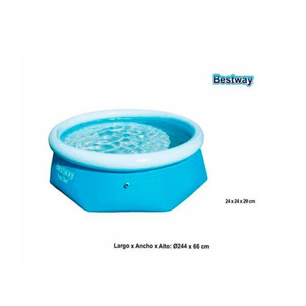 Bestway aufblasbarer runder Swimmingpool 2300l Ø244x66 cm