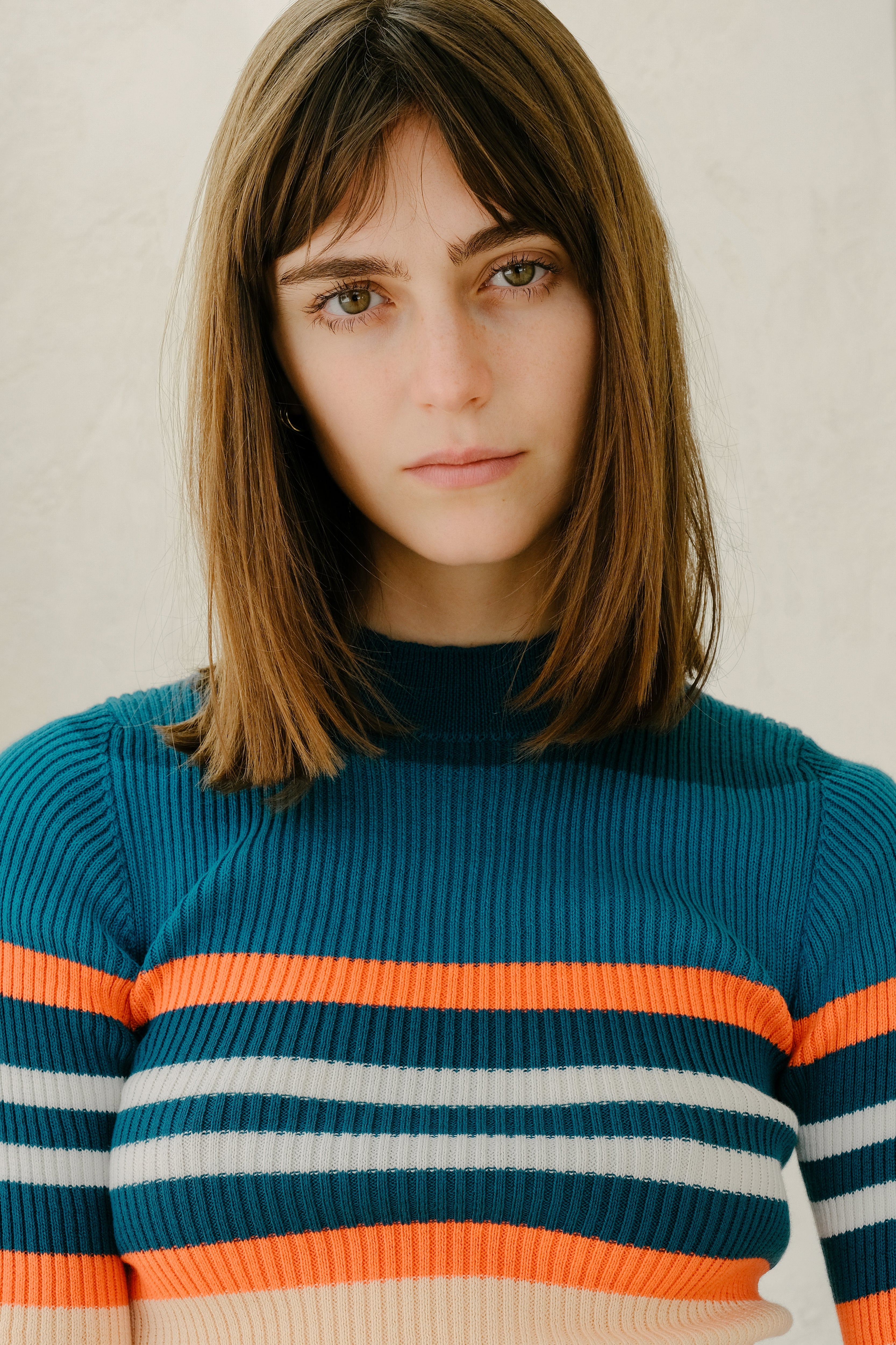 Pima Cotton Stripes Ribbed T-Shirt