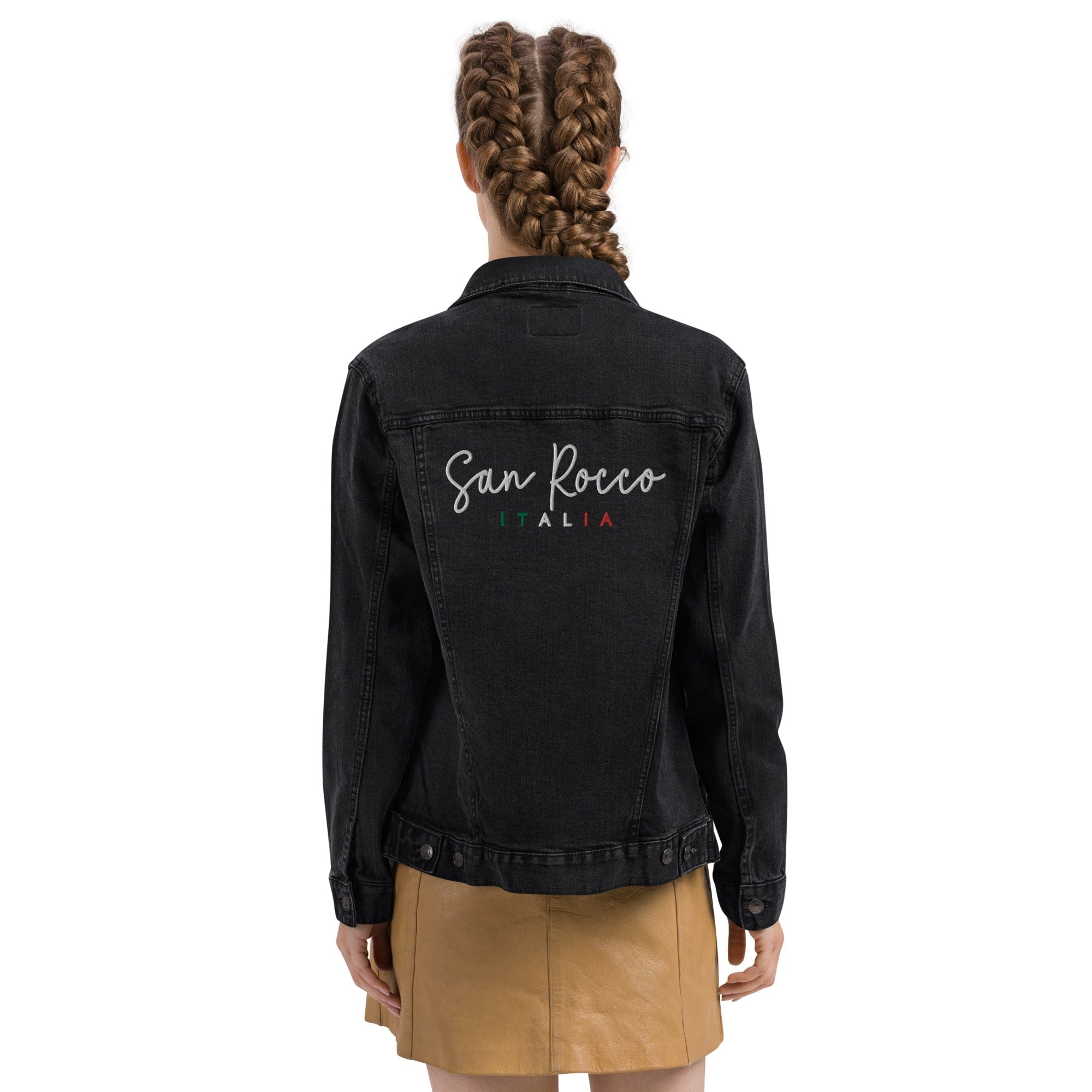San Rocco Italia embroidered denim jacket - unisex