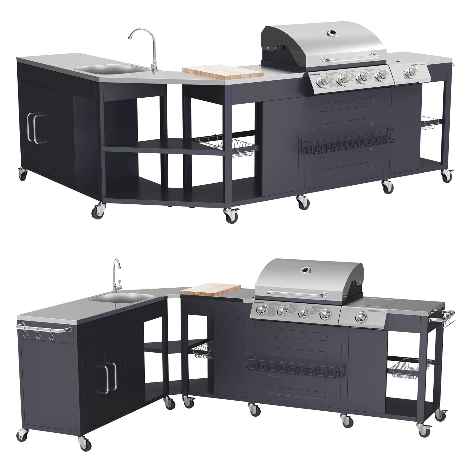 Texas Corner Stove - 4+1 Brenner