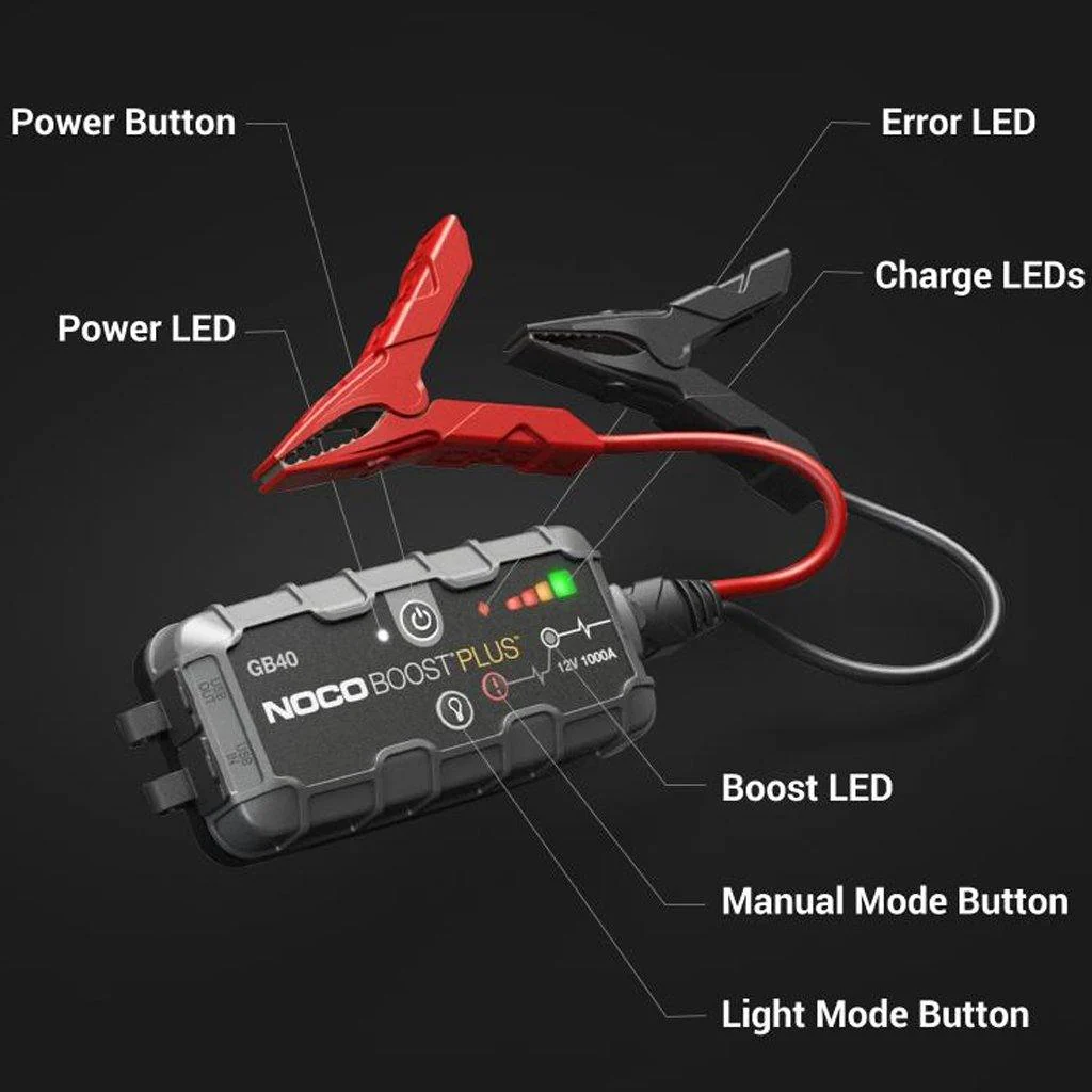 2025 NOCO GB40 BOOST PLUS 1000A UltraSafe litiumbatteri jumpstarter