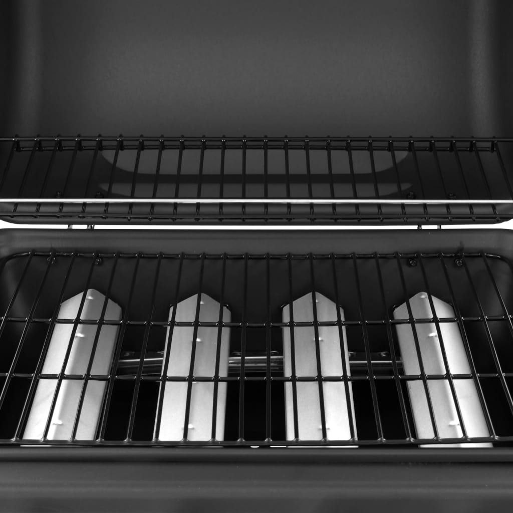 Vidaxl Gasgrill mit 4 Brennern, Schwarz