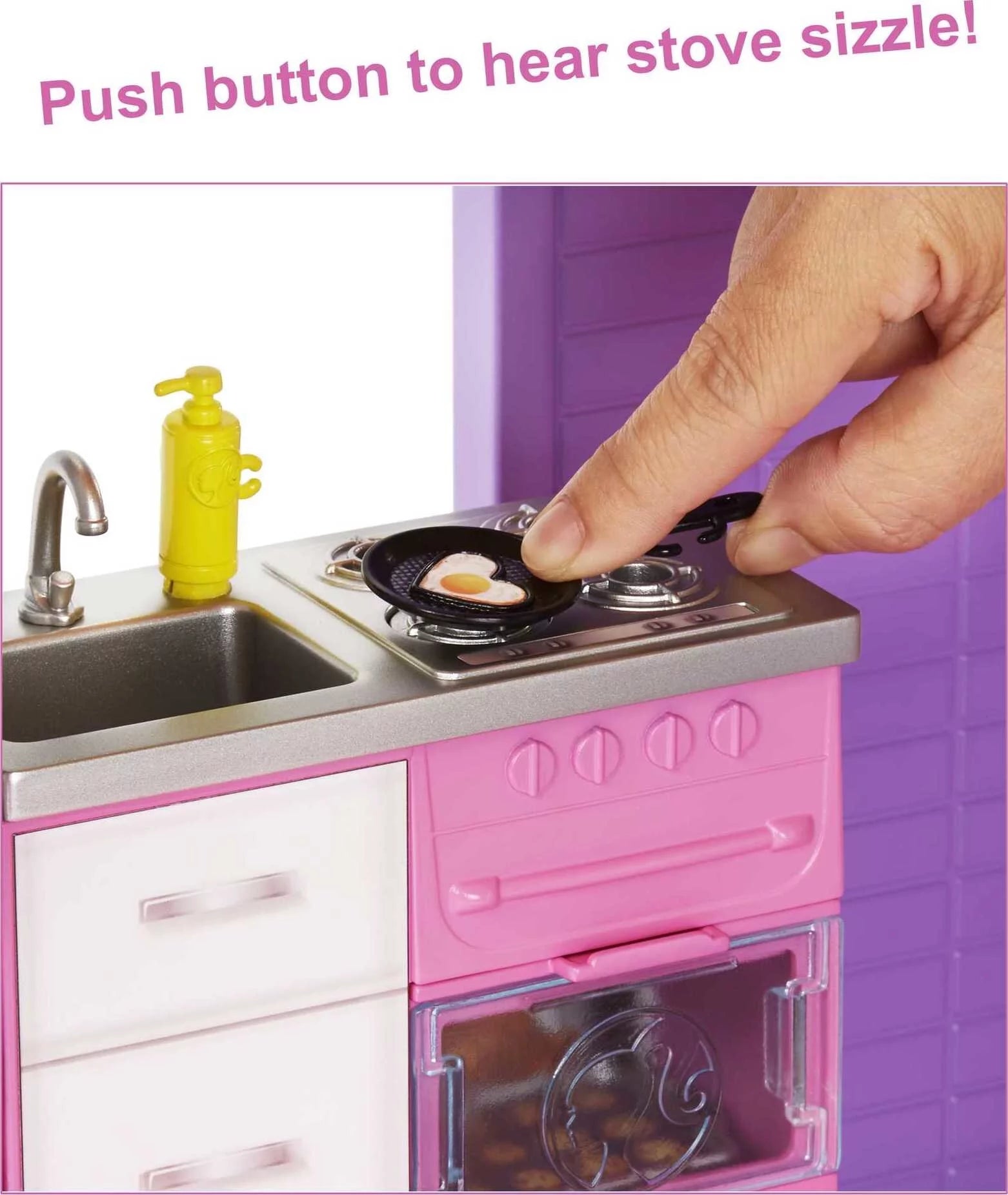 Maison de poupée Barbie DreamHouse avec plus de 70 accessoires, ascenseur fonctionnel, lumières et sons