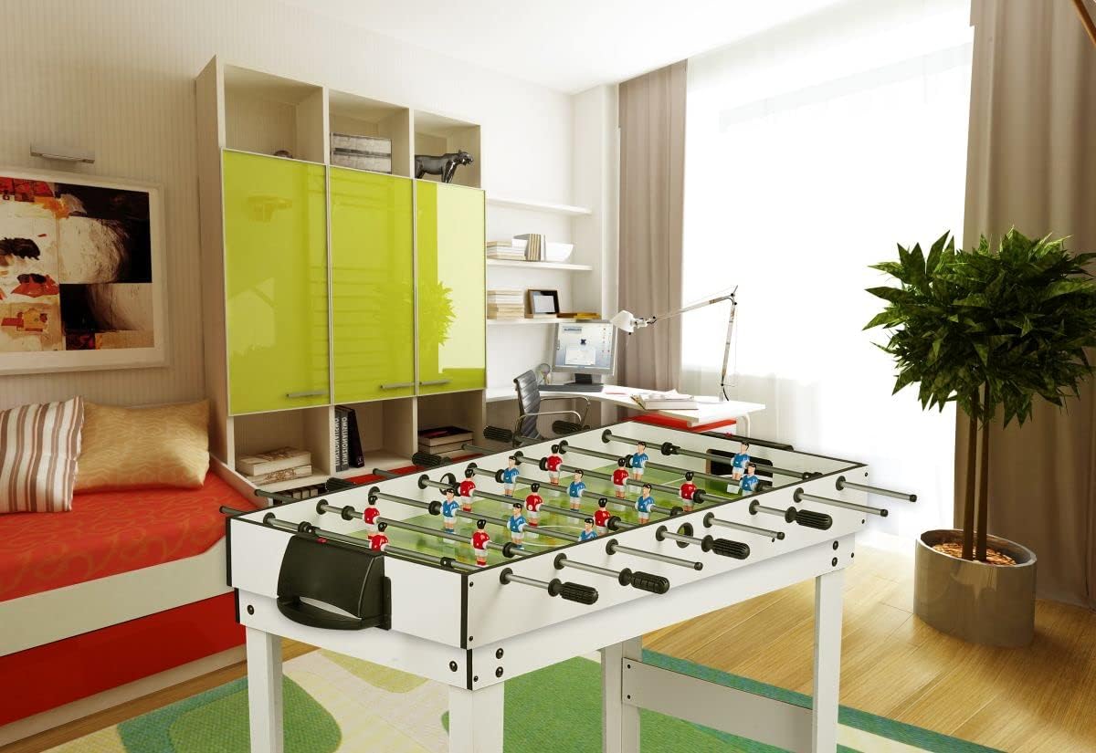 Leomark Spieltisch aus Holz für Kinder und Erwachsene | Spielspaß zu Hause oder auf Partys, Familienunterhaltung | Stabil, lehrreich und einfach aufzubauen