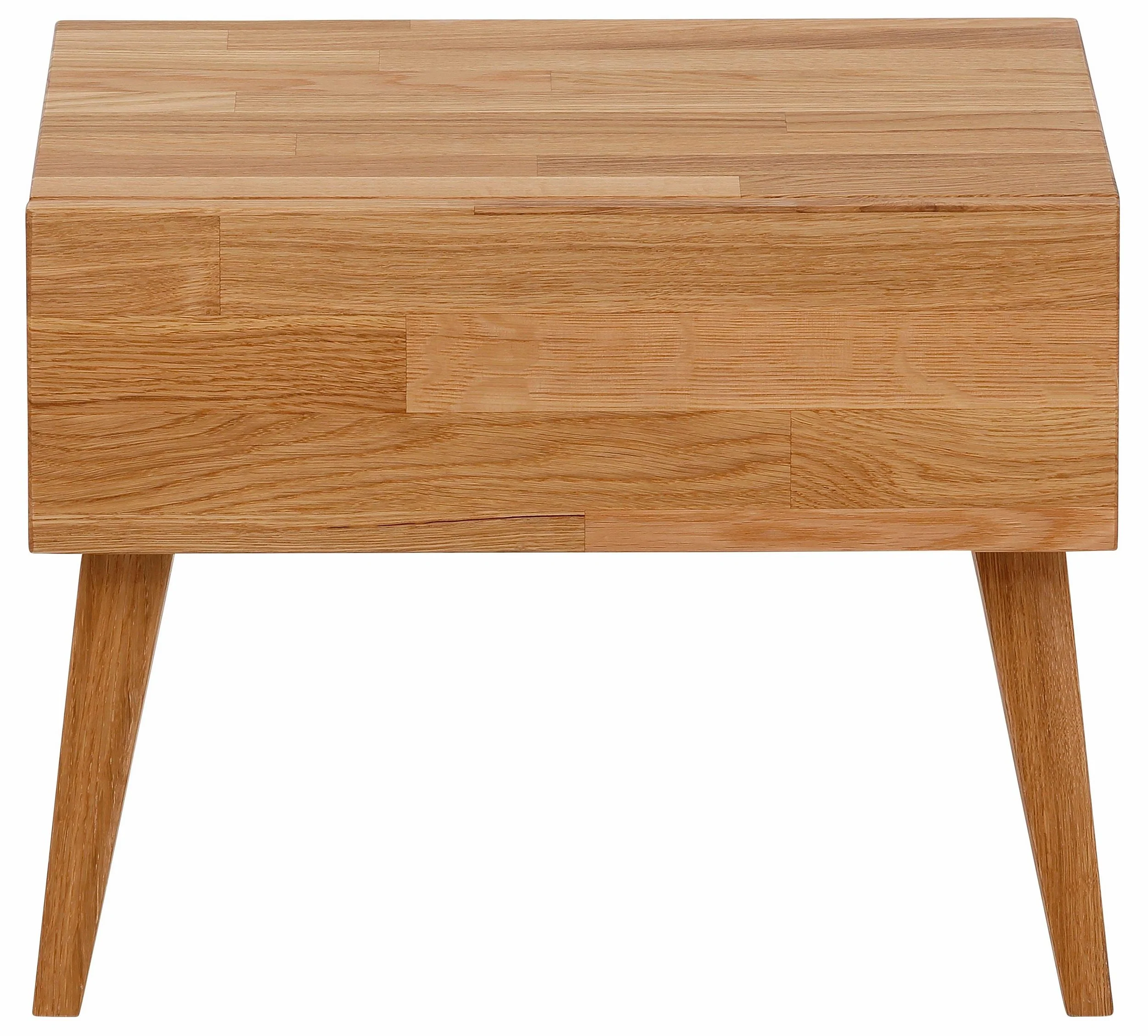 Natali Nachttisch aus Eichenholz, 35 x 35 cm