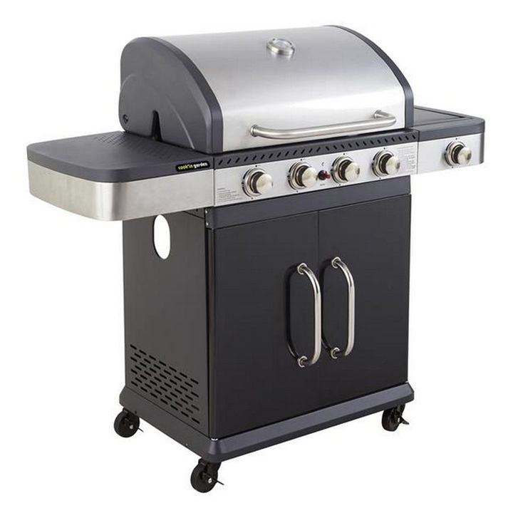 Cook'in Garden Gasgrill auf Beinen, 4 Brenner, 14,5 kW - Am064sbi