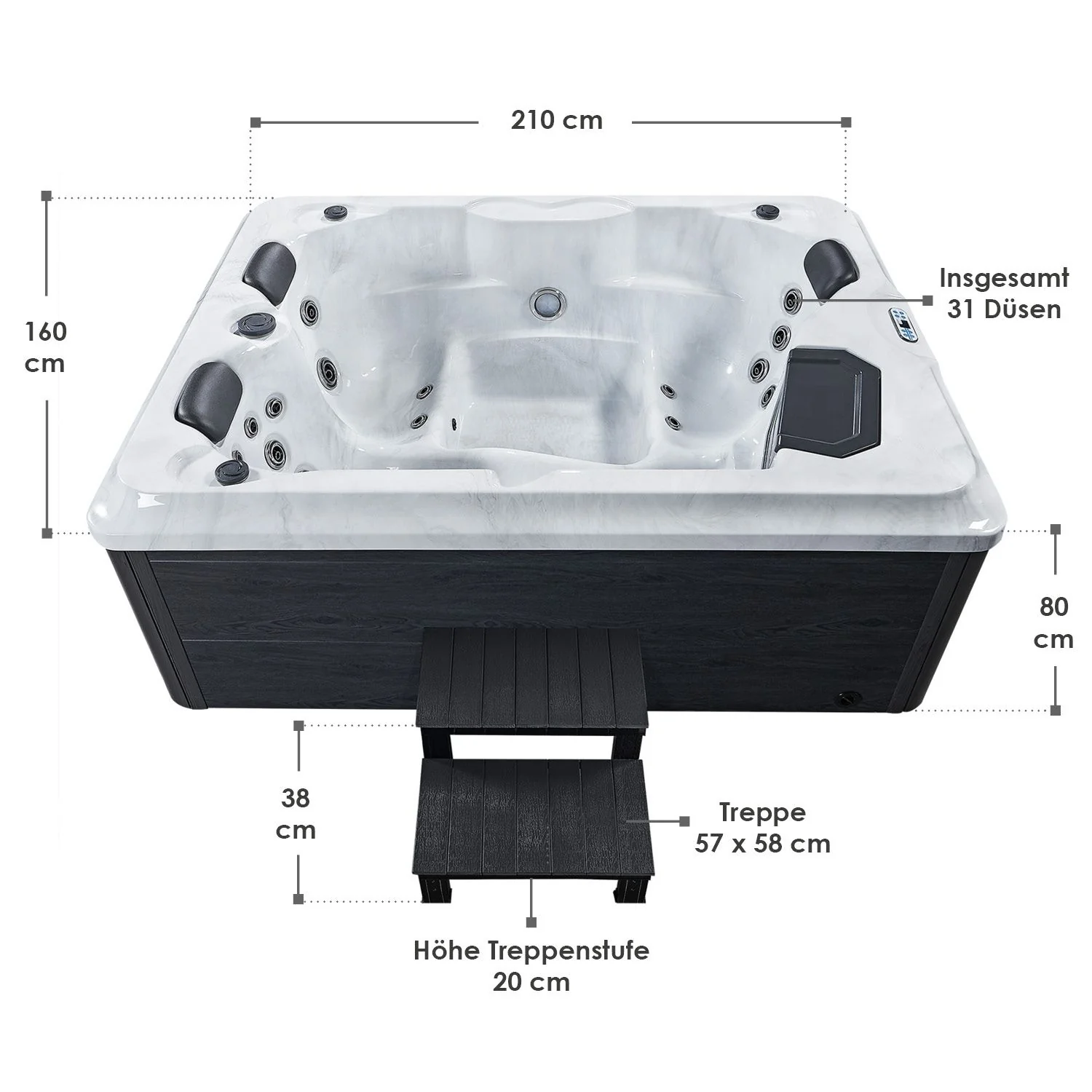 Spa extérieur Oasis 2025