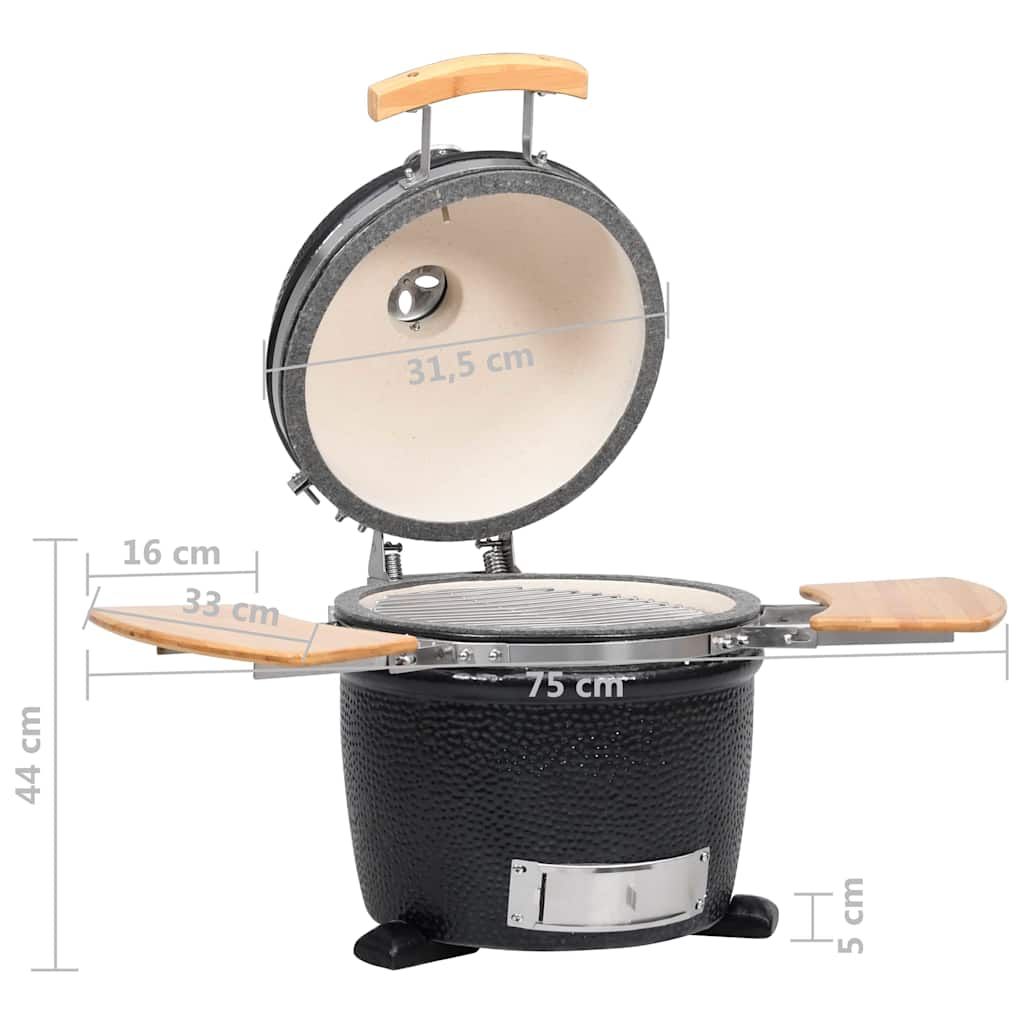 Kamado Barbecue Grill Keramikbrenner 44 cm Vidaxl