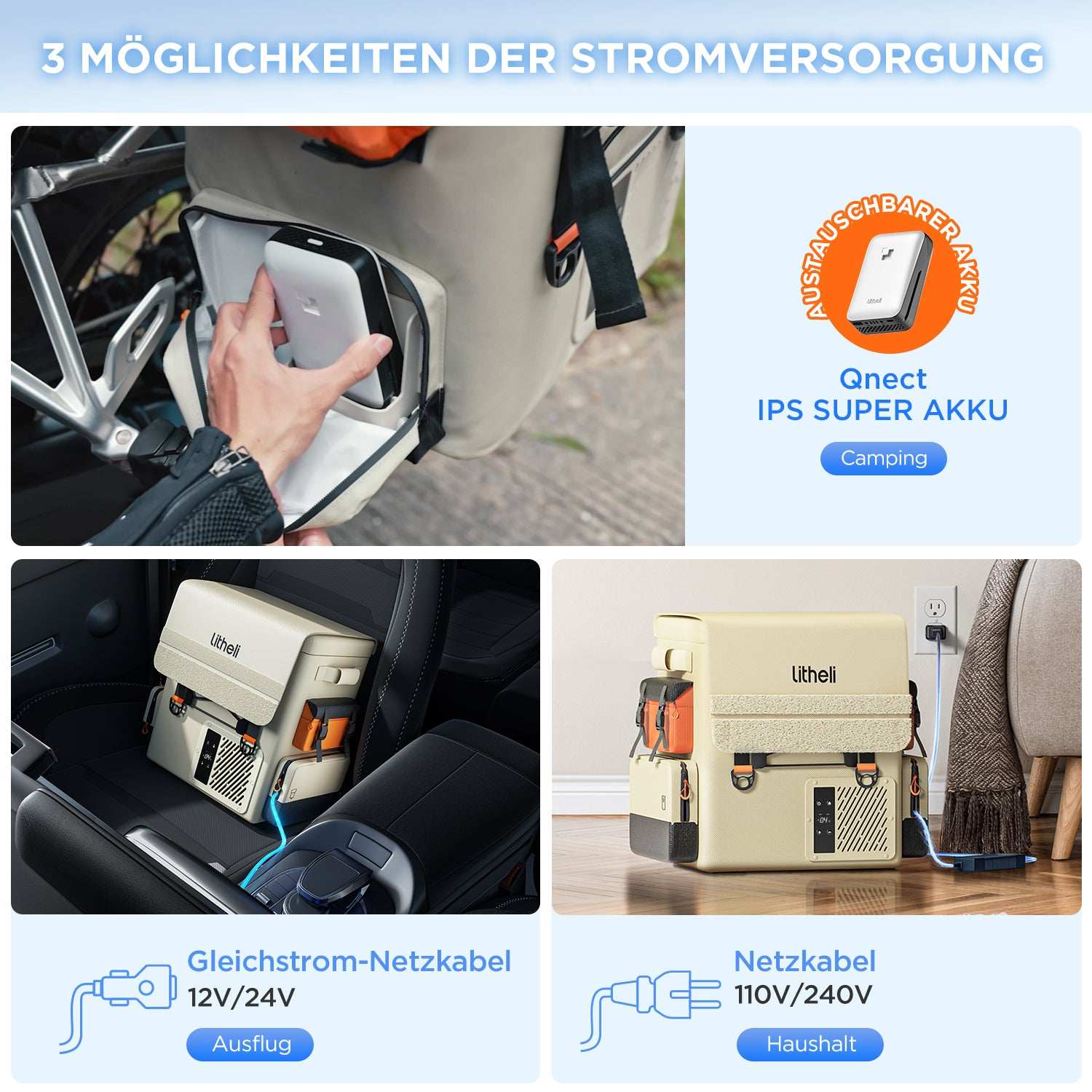 2025 Litheli FrozenPack – Tragbare Kühlbox im Rucksackformat