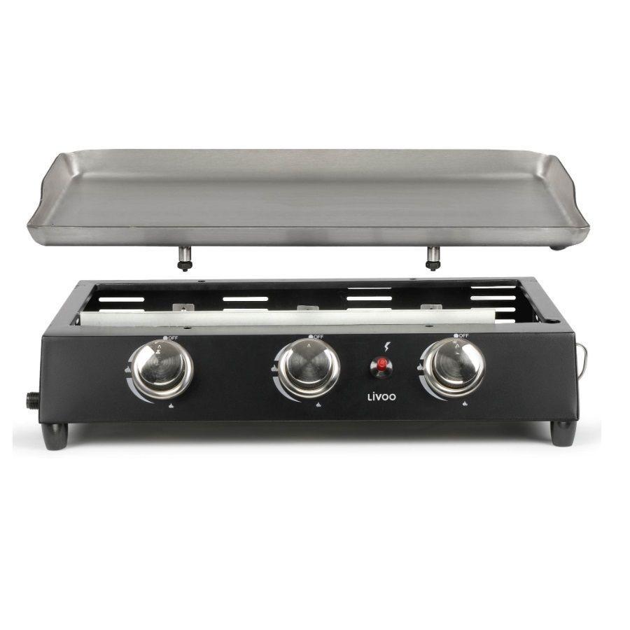 Livoo 7200W Gasgrillplatte in Schwarzmetall - Doc249