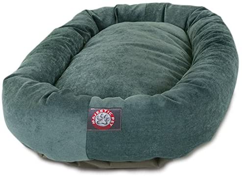 Majestic Pet Villa Bagel Hundeseng | Beroligende donutformet seng, flere størrelser og farver