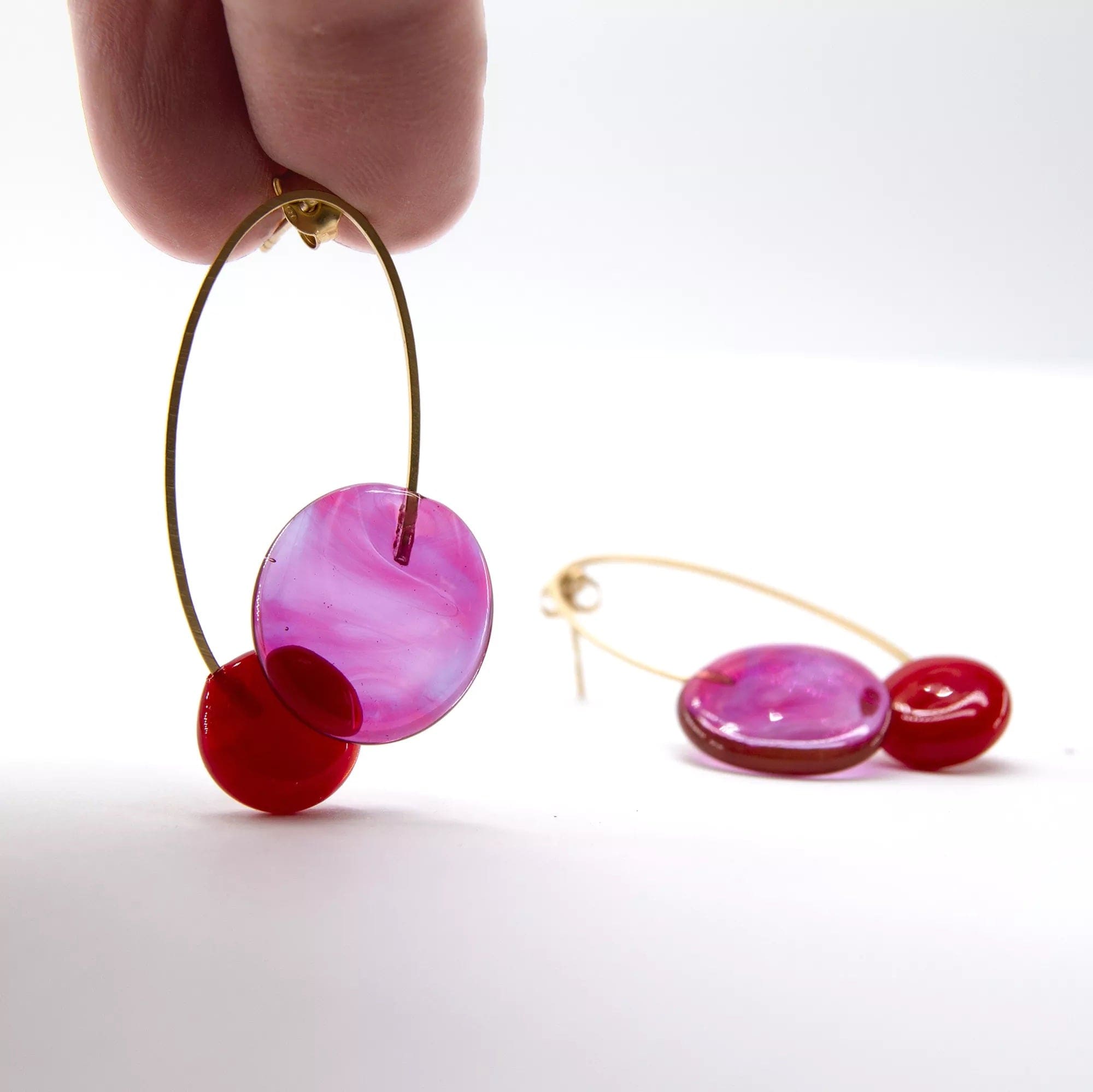 Elia earrings with Murano glass