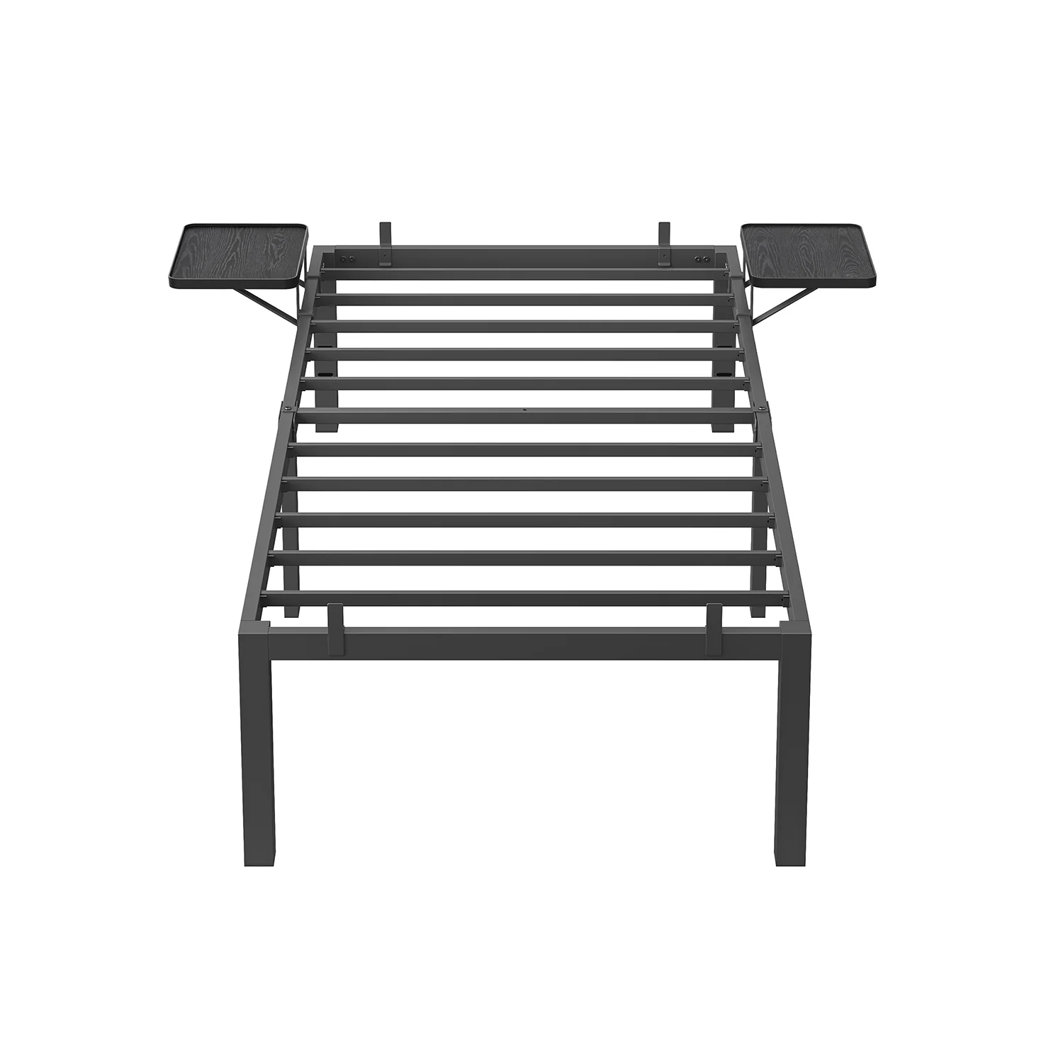 Klassisk sort sengestel til 90 x 190 cm madras