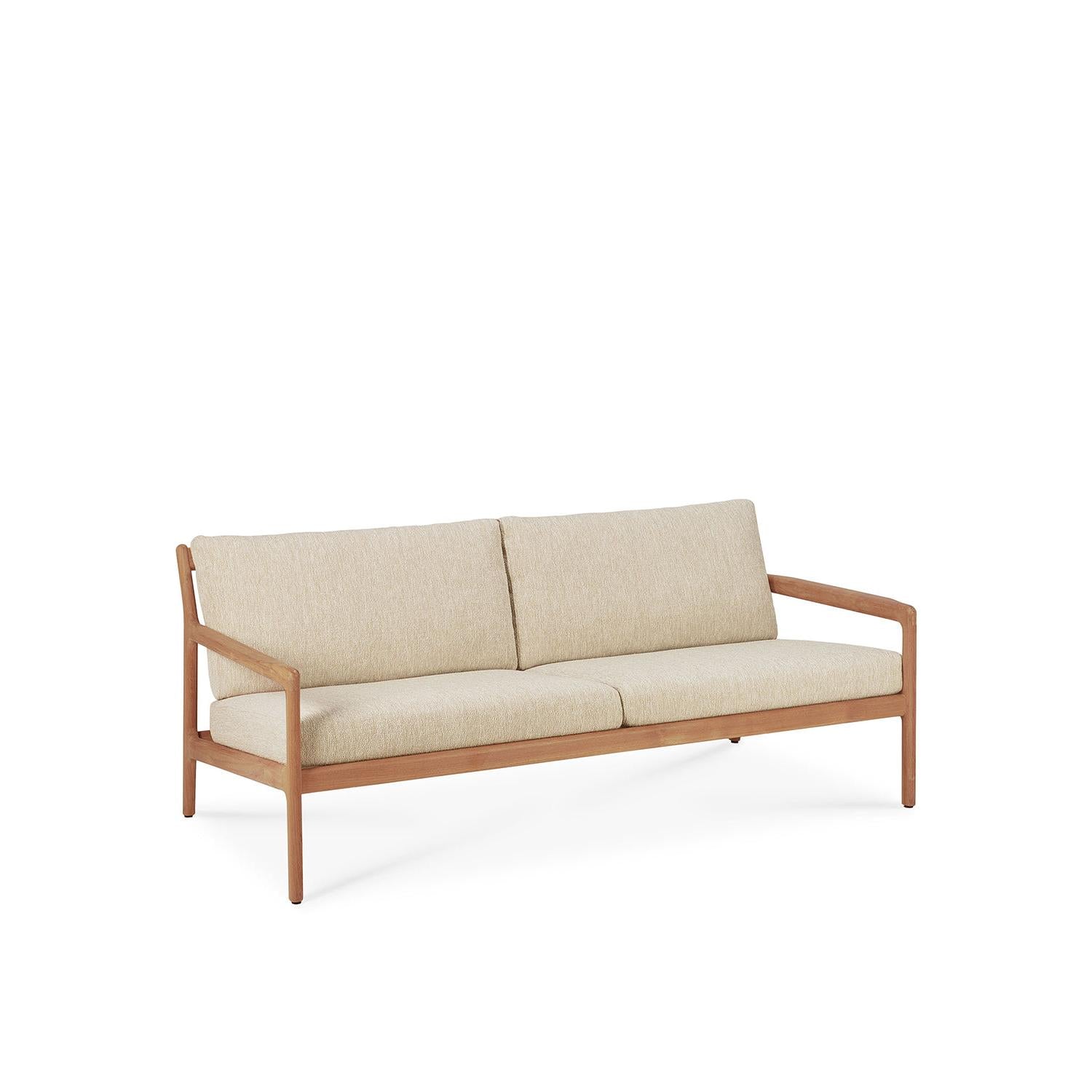 Sofá de exterior Jack de 2 plazas - Teca con acabado natural