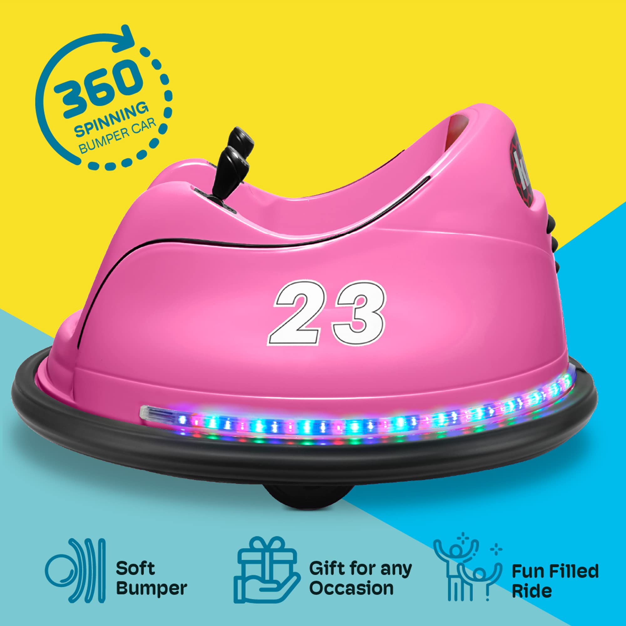 Kidzone-kontrolleret elektrisk køretøj, ASTM-certificeret