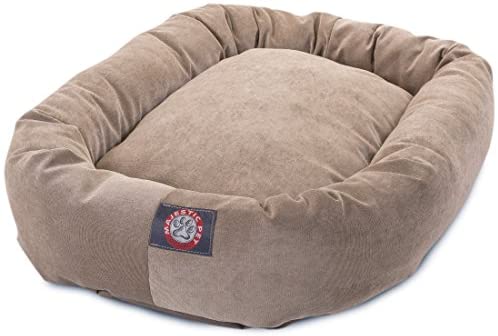 Majestic Pet Villa Bagel Hundeseng | Beroligende donutformet seng, flere størrelser og farver