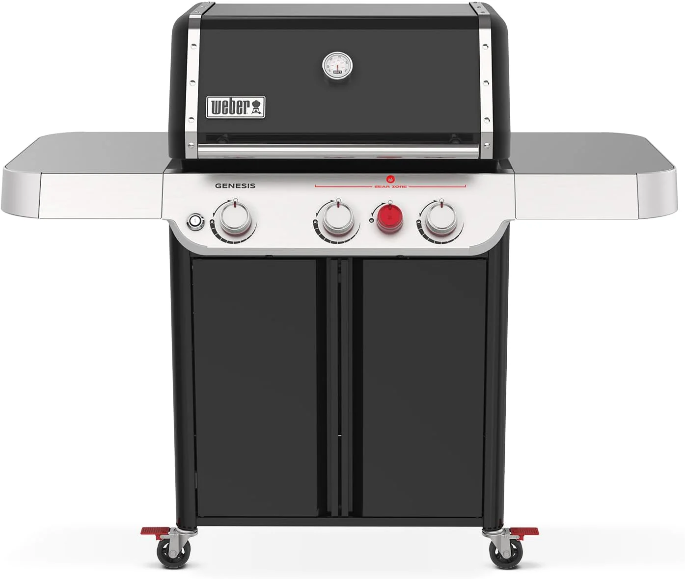 2025 Weber Genesis E-325 propangasgrill. Sort farve.