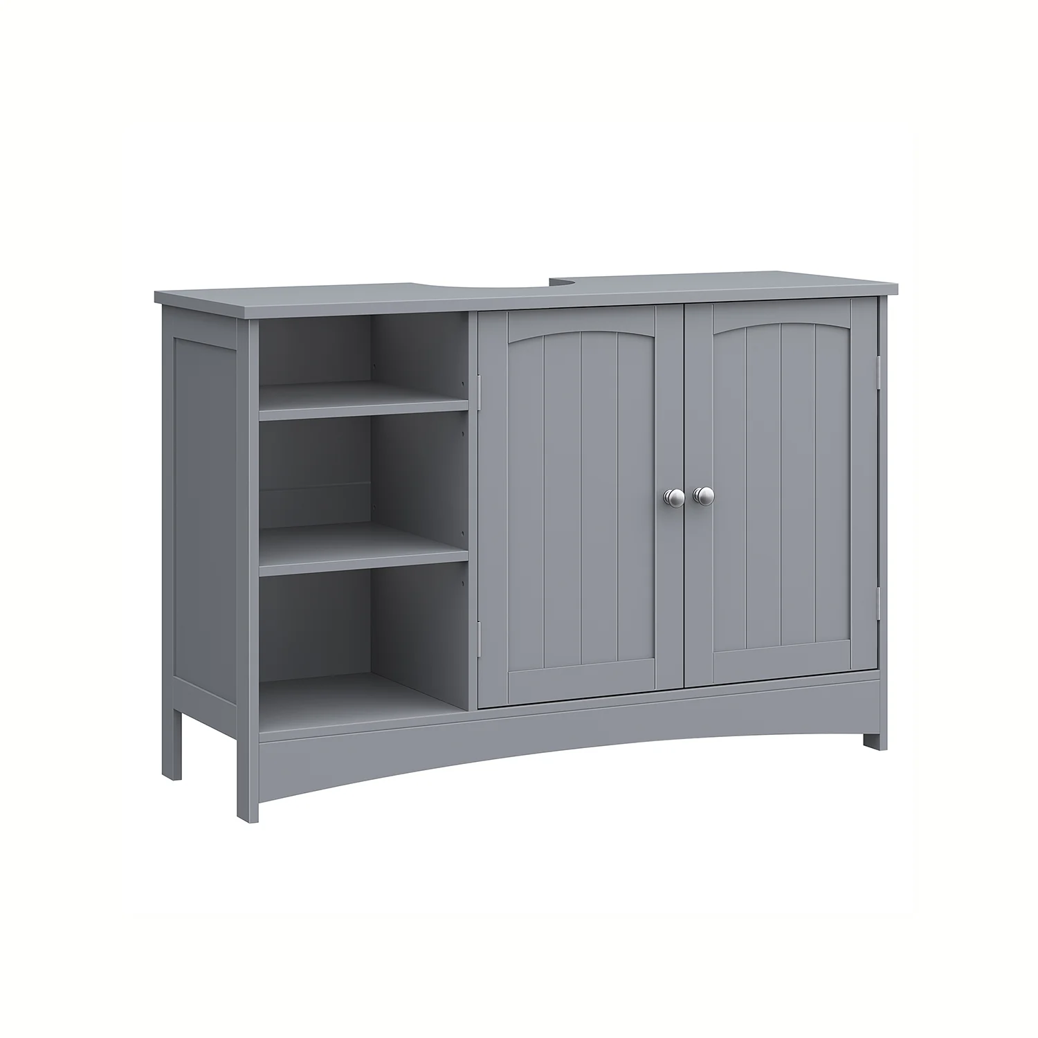 Badeværelsesskab under vasken med åbne rum