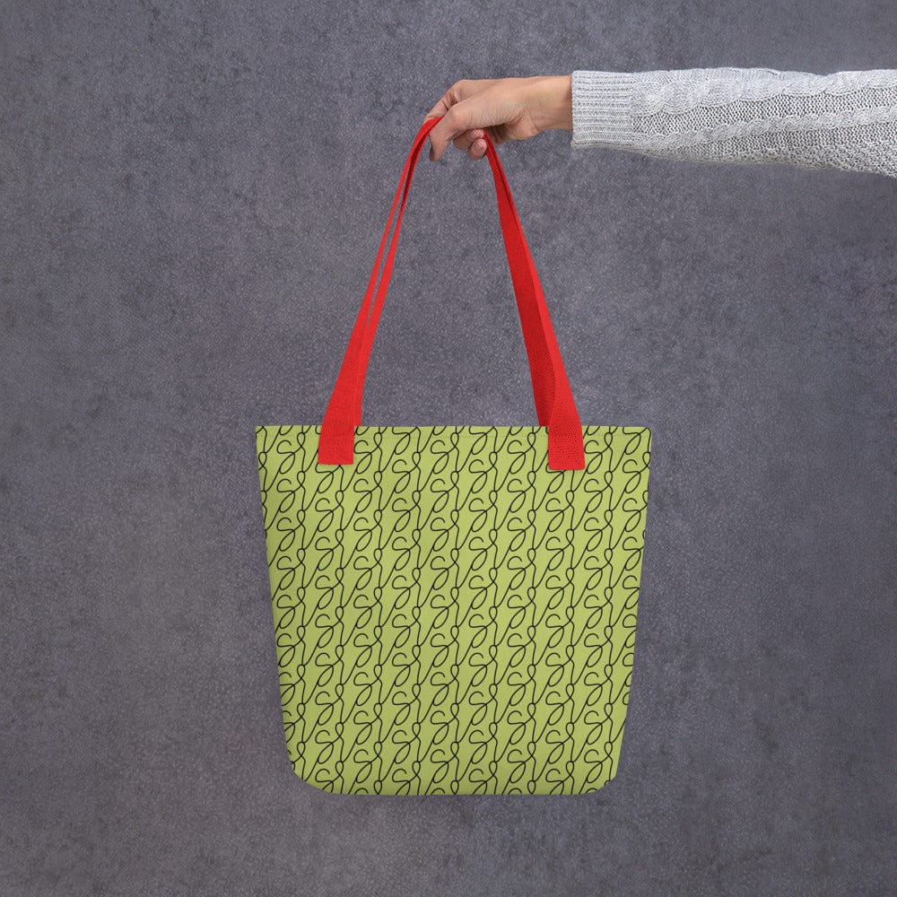 Olive Green Logo Tote Bag