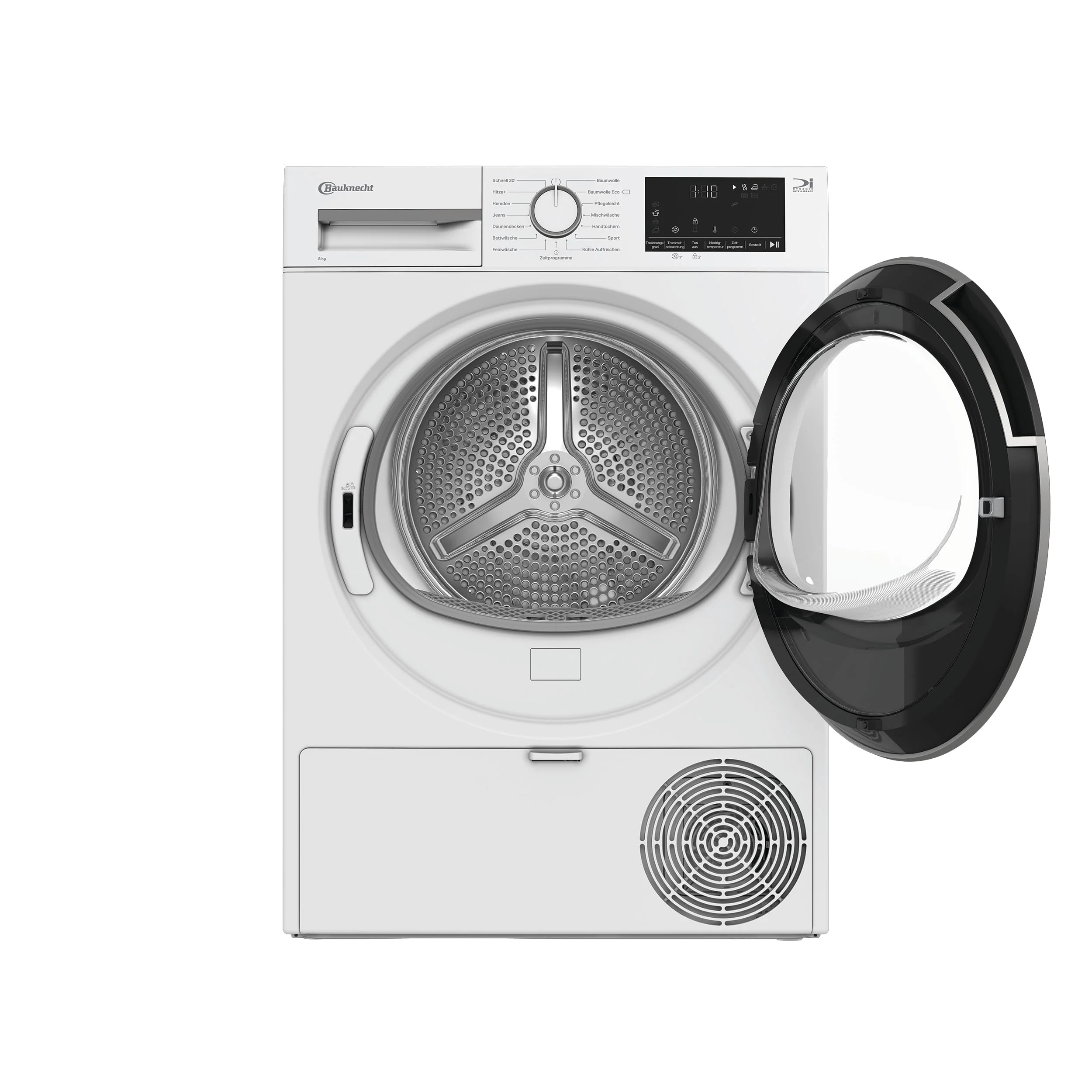 Sèche-linge à pompe à chaleur Bauknecht BD 8D WWS (2025) / 8 kg / Classe énergétique A++ / Precision Dry – séchage intelligent / Moteur Inverter / Ultra-compact (profondeur de seulement 46 cm) / Éclairage du tambour