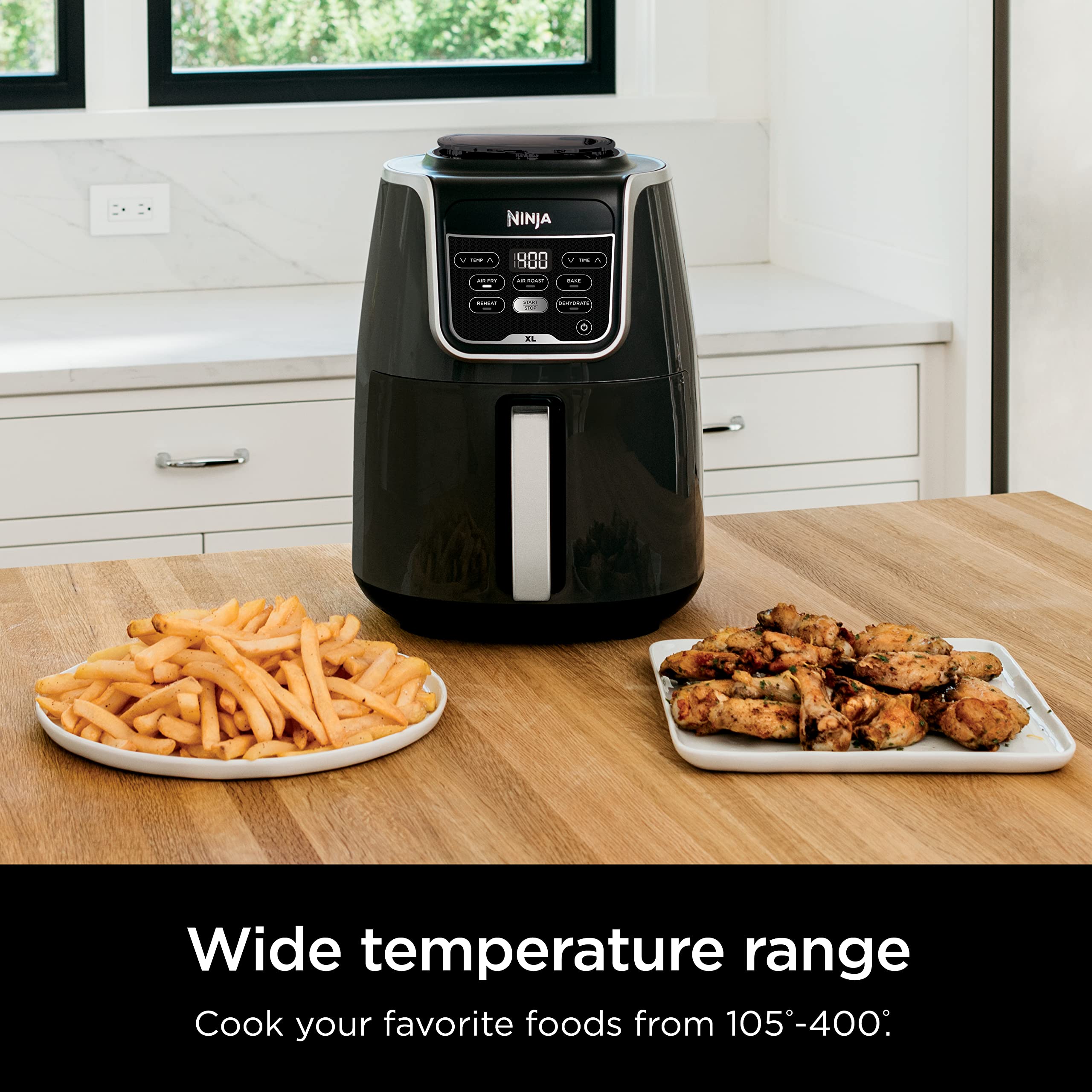 2025 Ninja AF150AMZ Airfryer 5,5 liter. Genopvarmer, tørrer og har multifunktion.