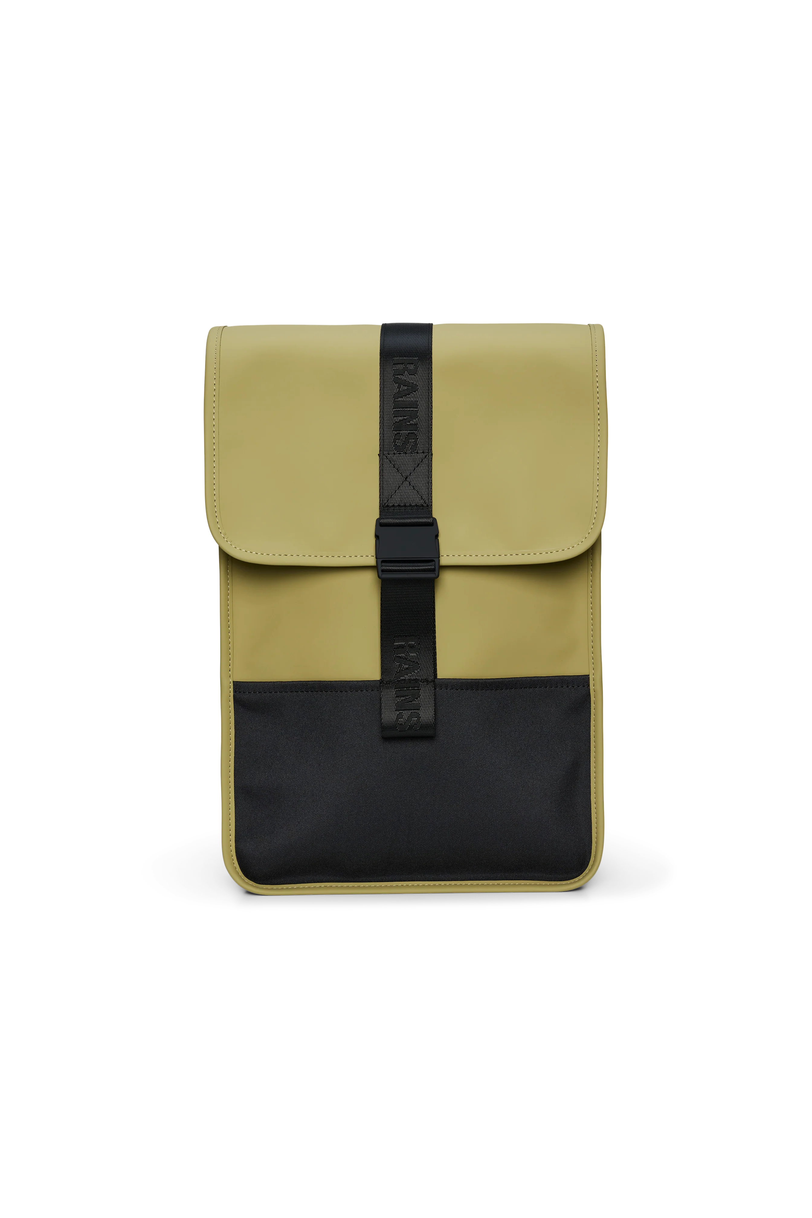 2025 Trail Backpack Mini – Vandafvisende dagrygsæk (15) med klap og gummispænde – PU-stof – Polstret laptoprum